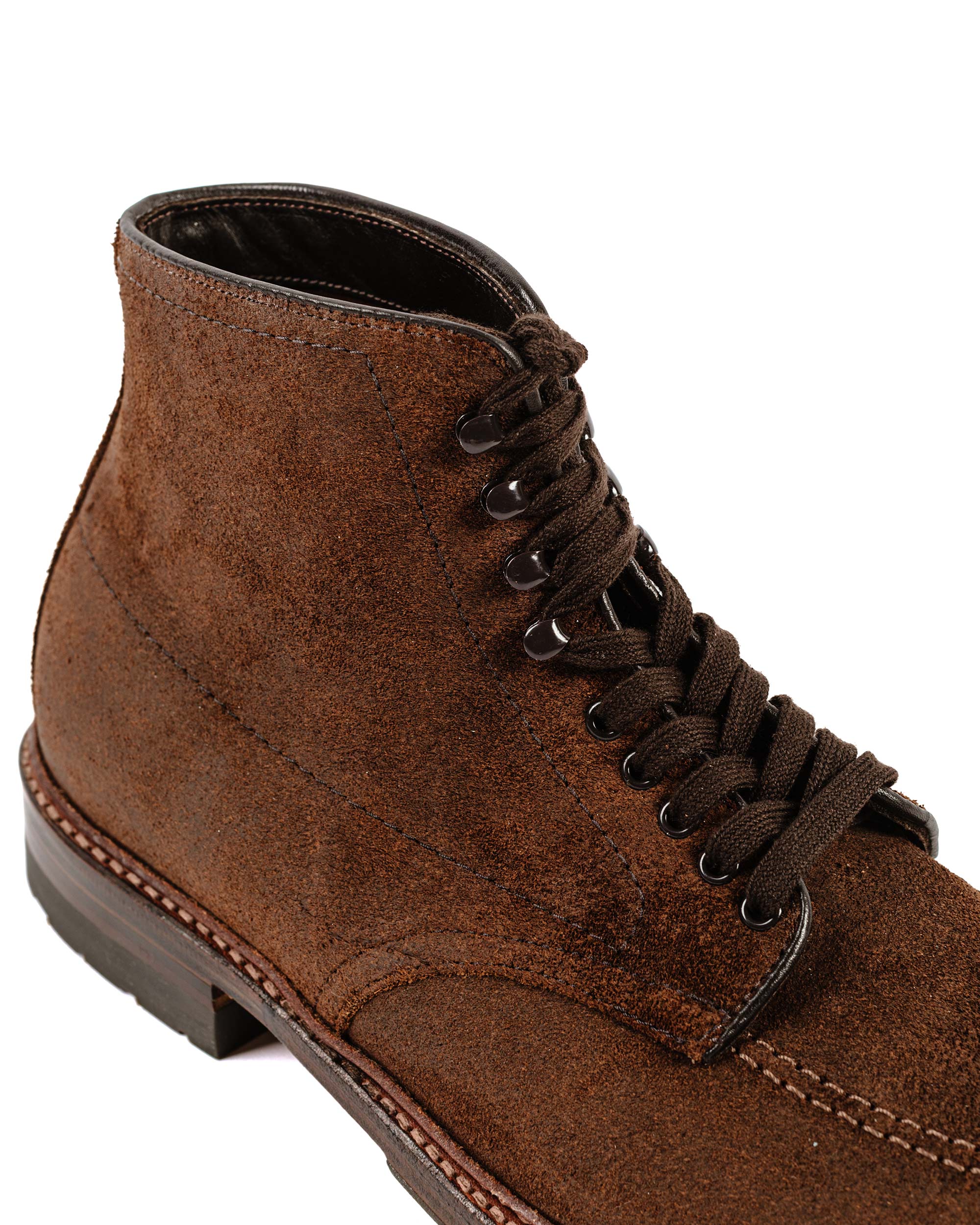 Alden Mocc Toe Boot Reverse Tobacco Chamois 4015HC - Image 3