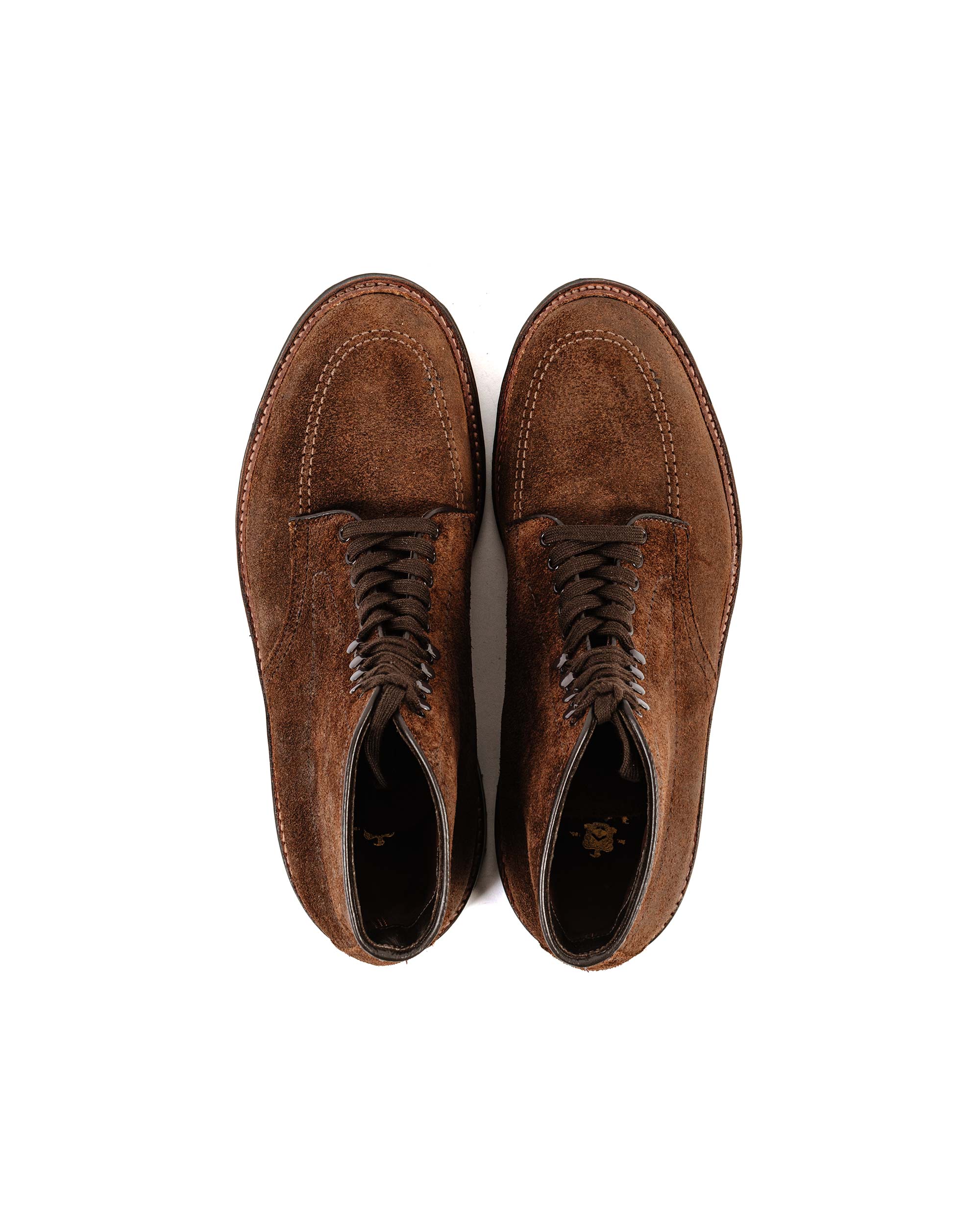 Alden Mocc Toe Boot Reverse Tobacco Chamois 4015HC - Image 5