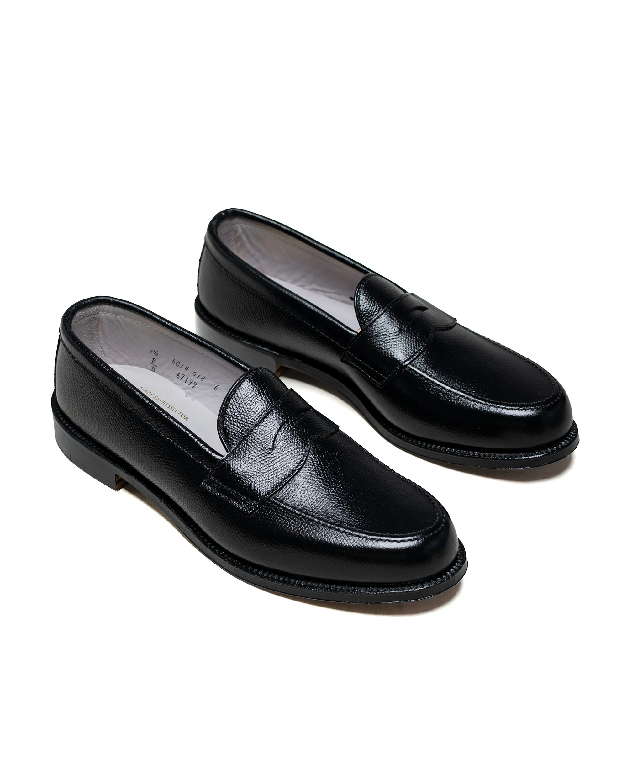 Alden Penny Loafer Black Alpine Grain 67199 - Image 2
