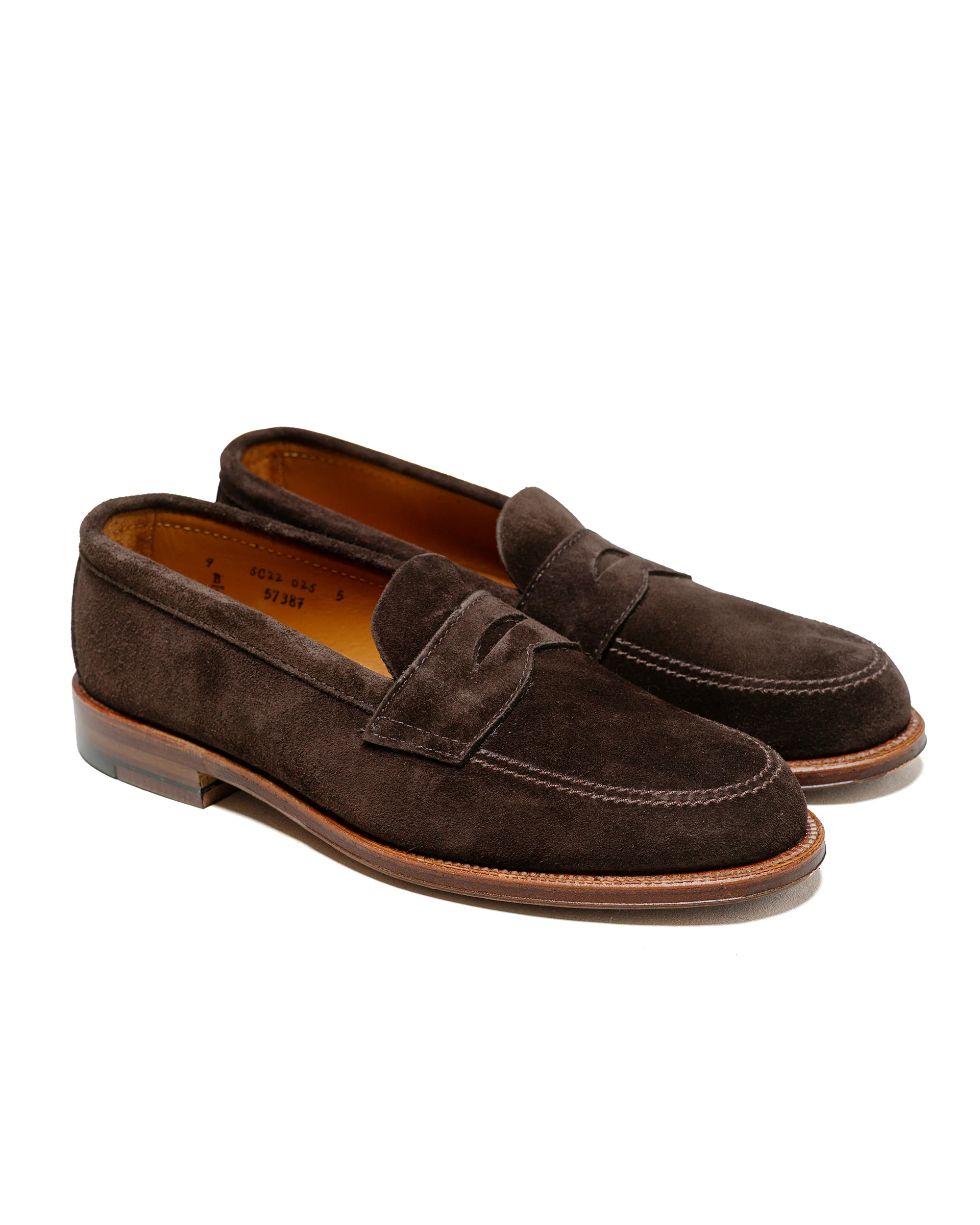 Alden Penny Loafer Dark Brown Suede 5738F - Image 2