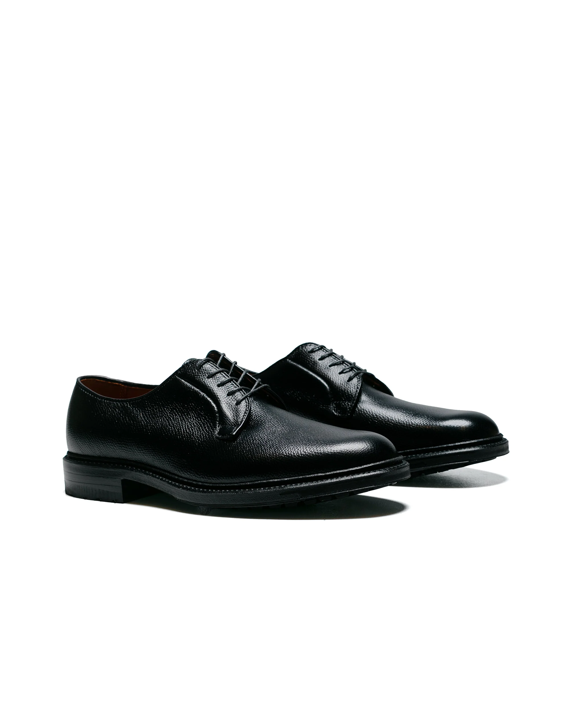 Alden Plain Toe Blucher Black Alpine Grain with Commando Sole 95270C - Image 2