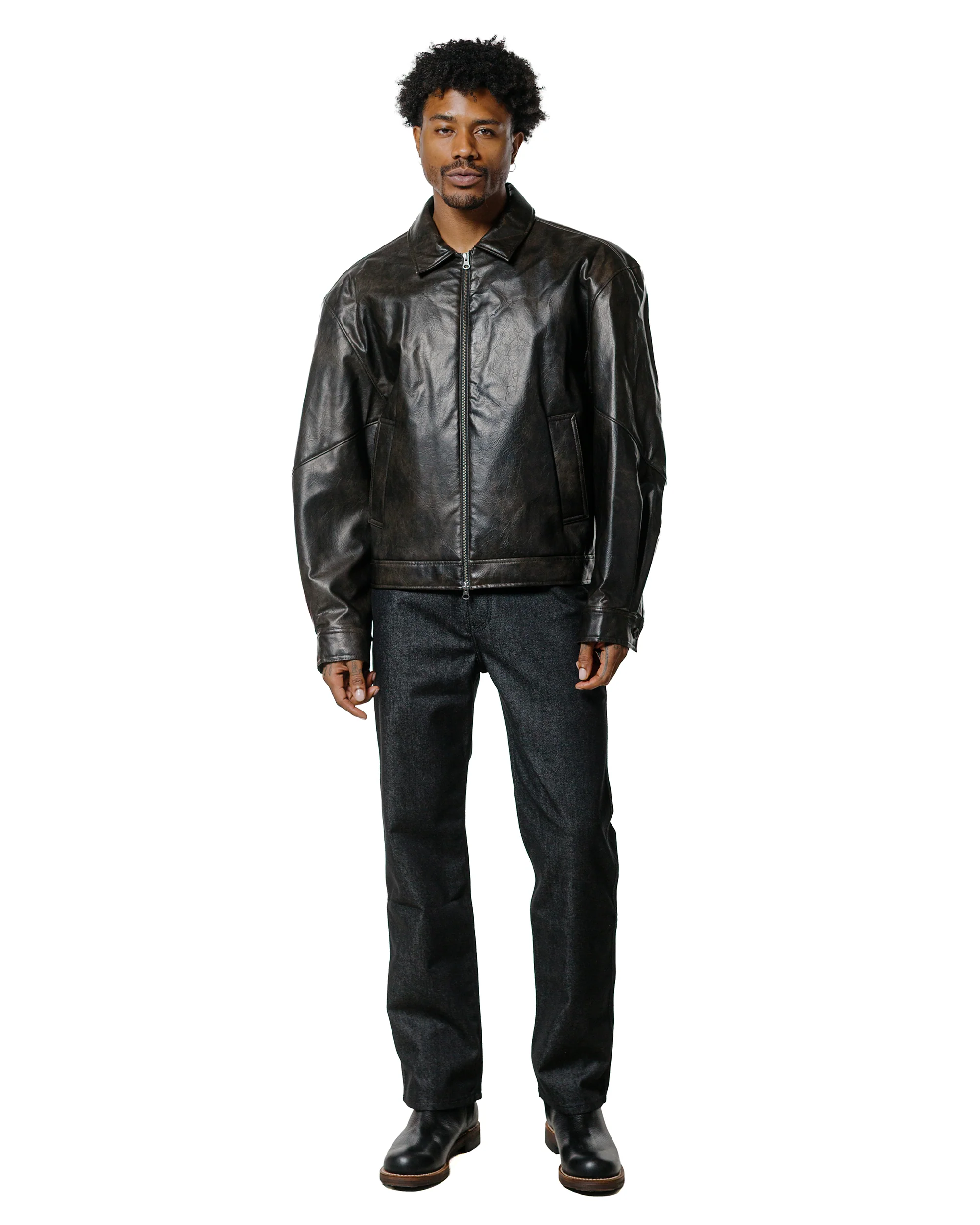 Amomento Men's Color Indigo Denim Black - Image 4