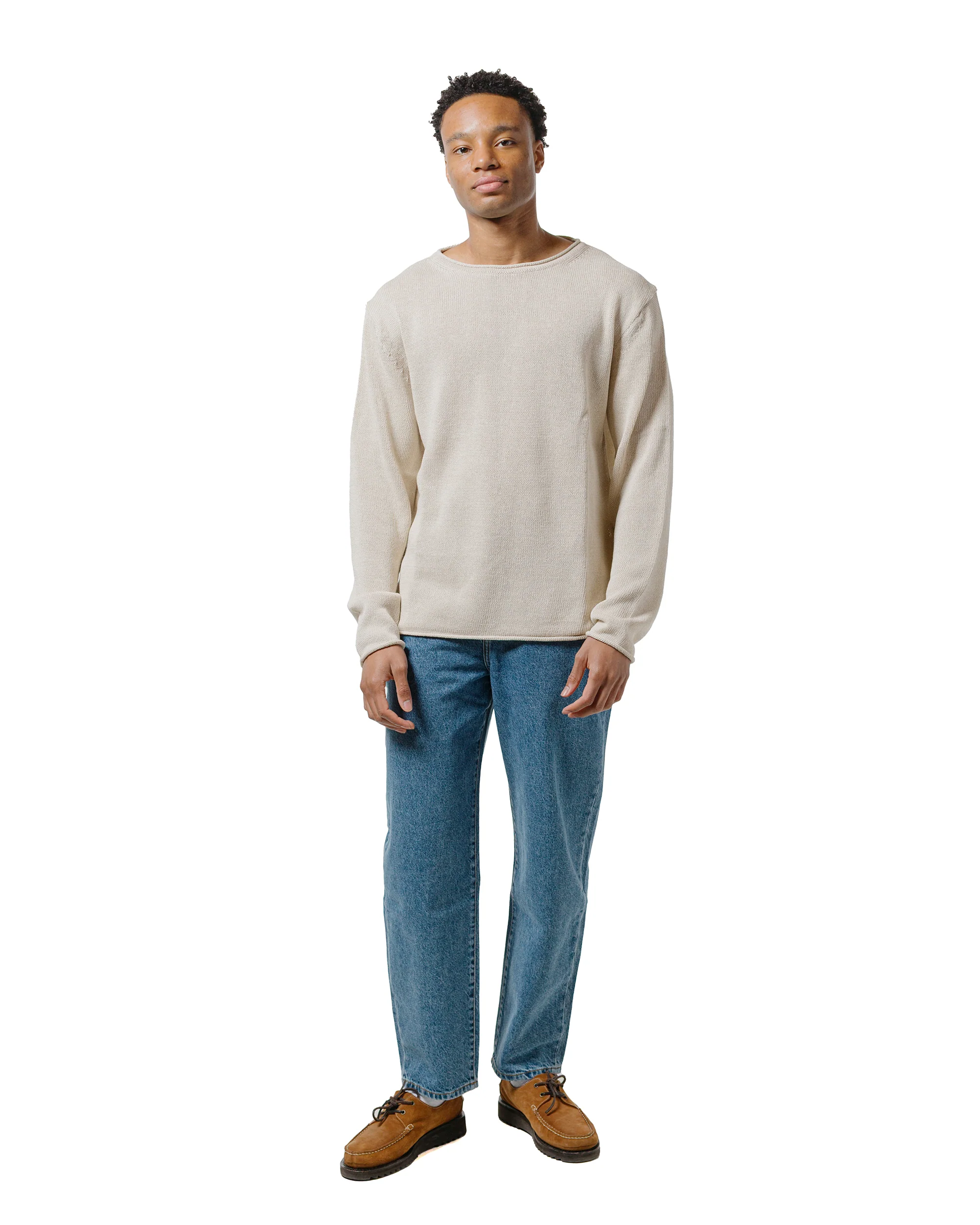 Amomento Men's Recycle Cotton Denim Mid Blue - Image 4