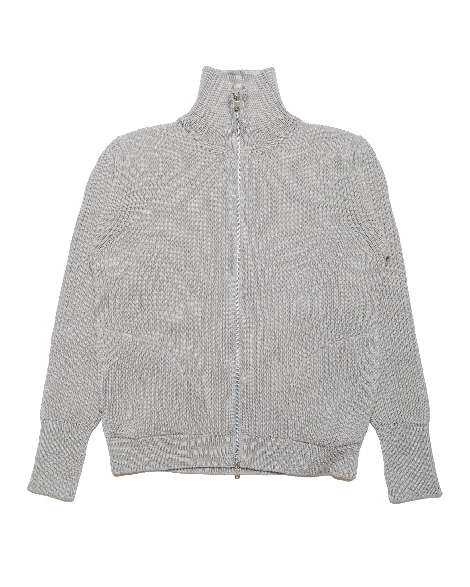 Andersen-Andersen Navy Full-Zip Pockets Light Grey