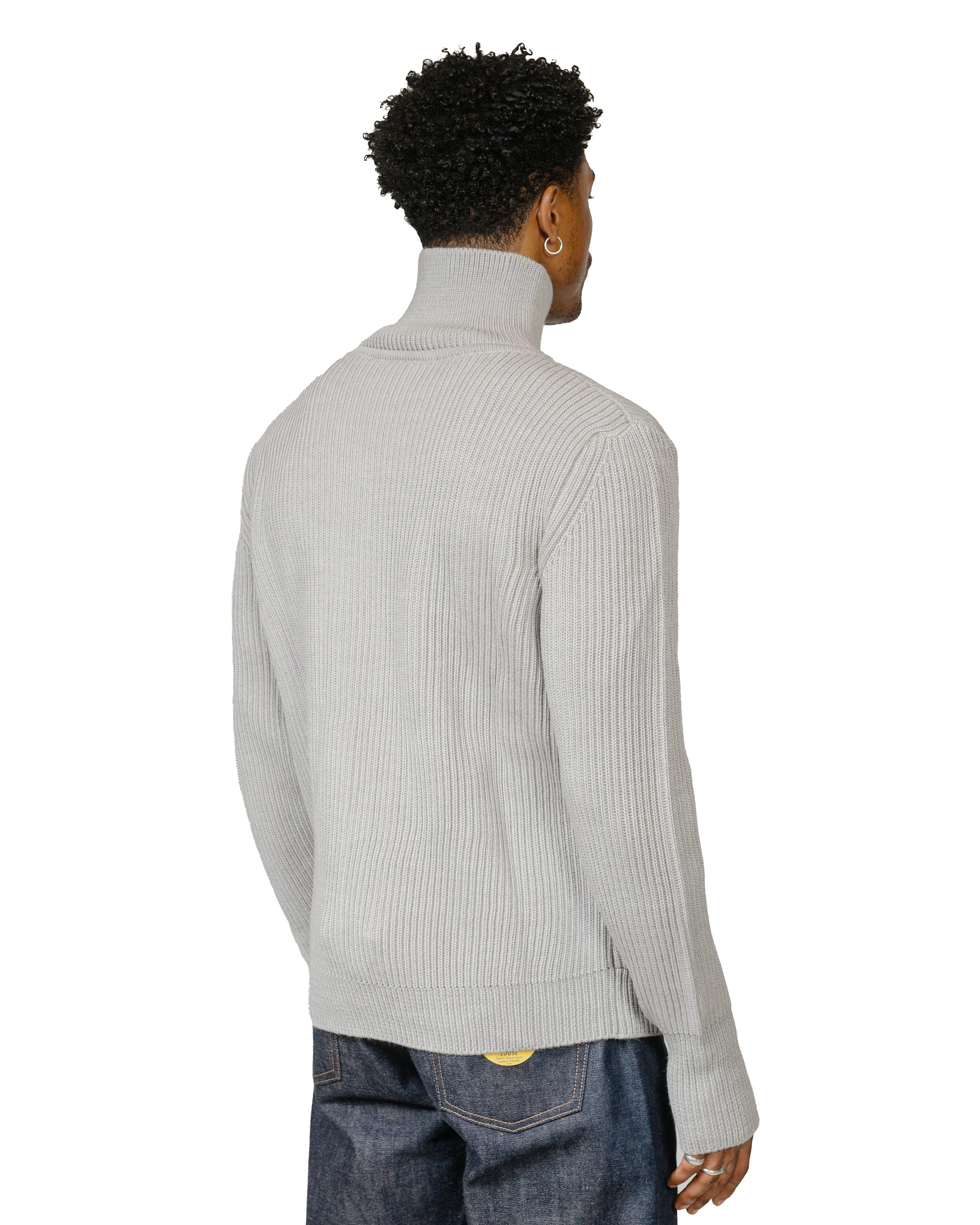 Andersen-Andersen Navy Full-Zip Pockets Light Grey - Image 3