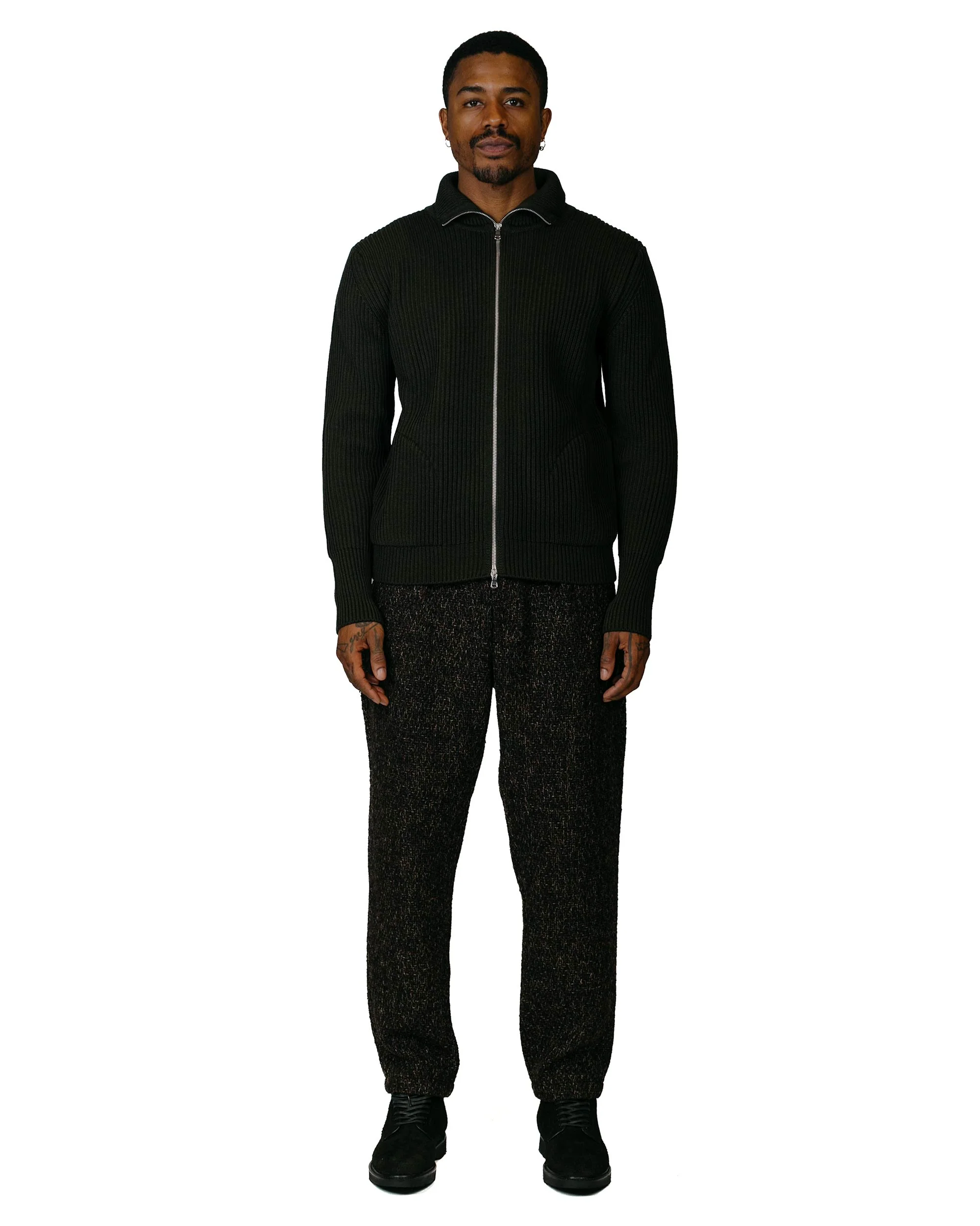 Andersen-Andersen Navy Full-Zip Pockets Hunting Green - Image 4