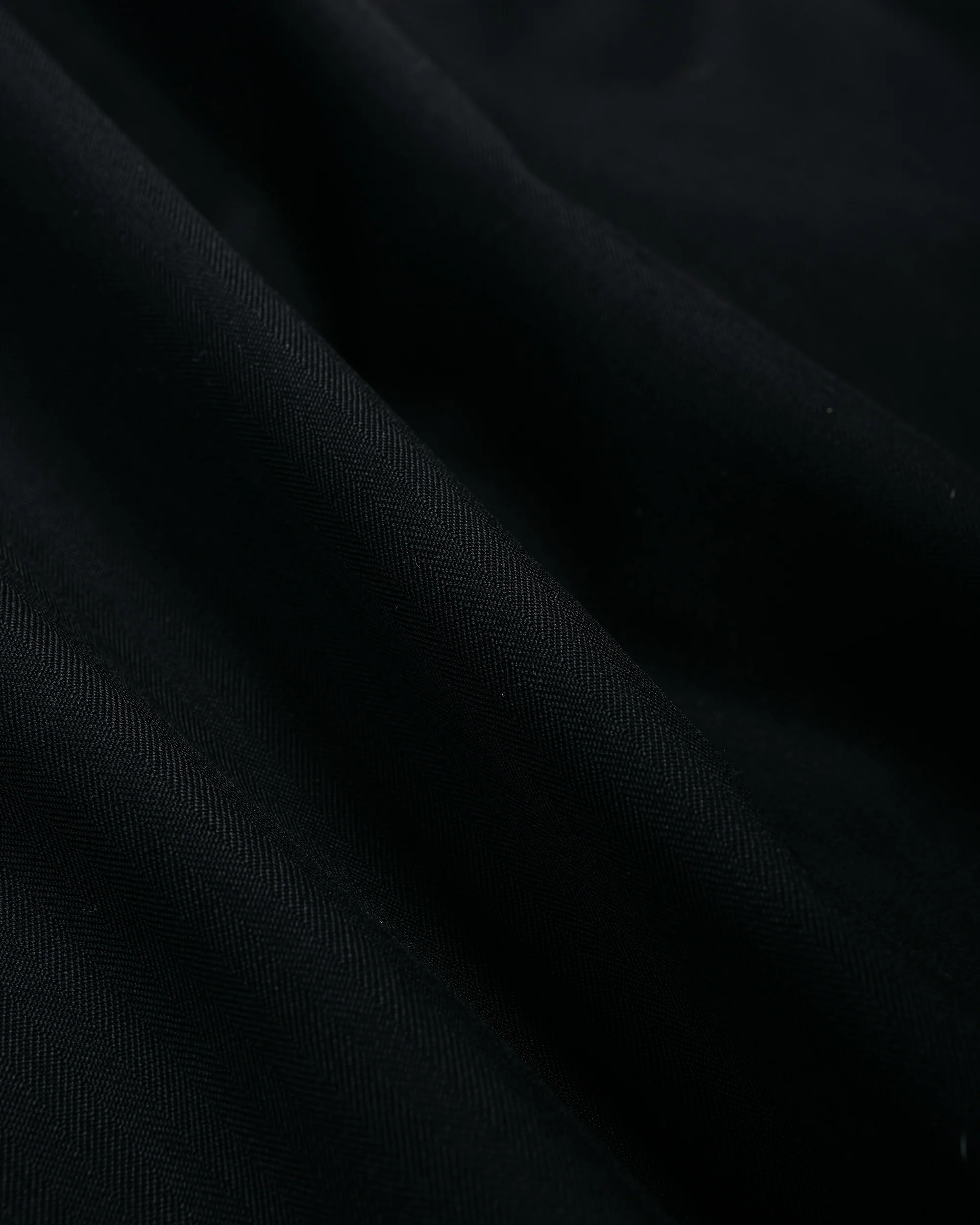 Auralee Wool Herringbone Blouson Black - Image 6