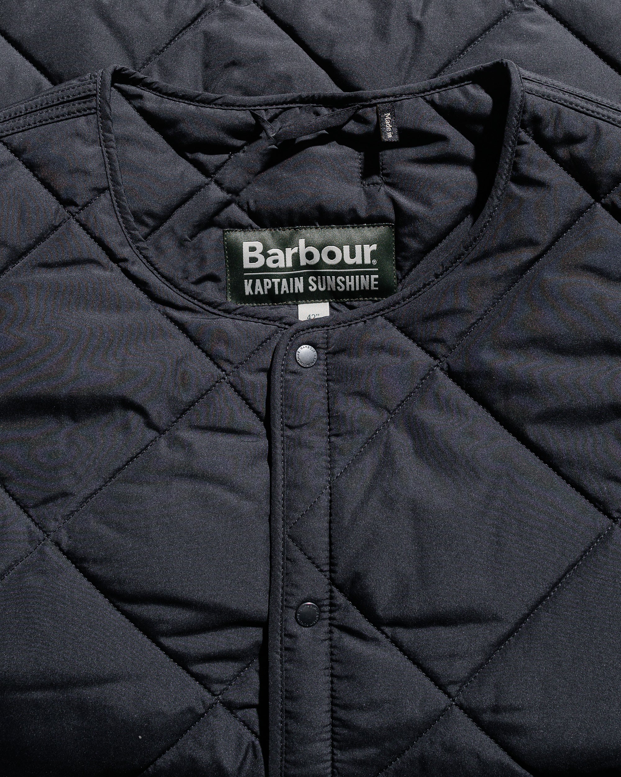 Barbour KAPTAIN SUNSHINE Quilted Liner Black - Image 5