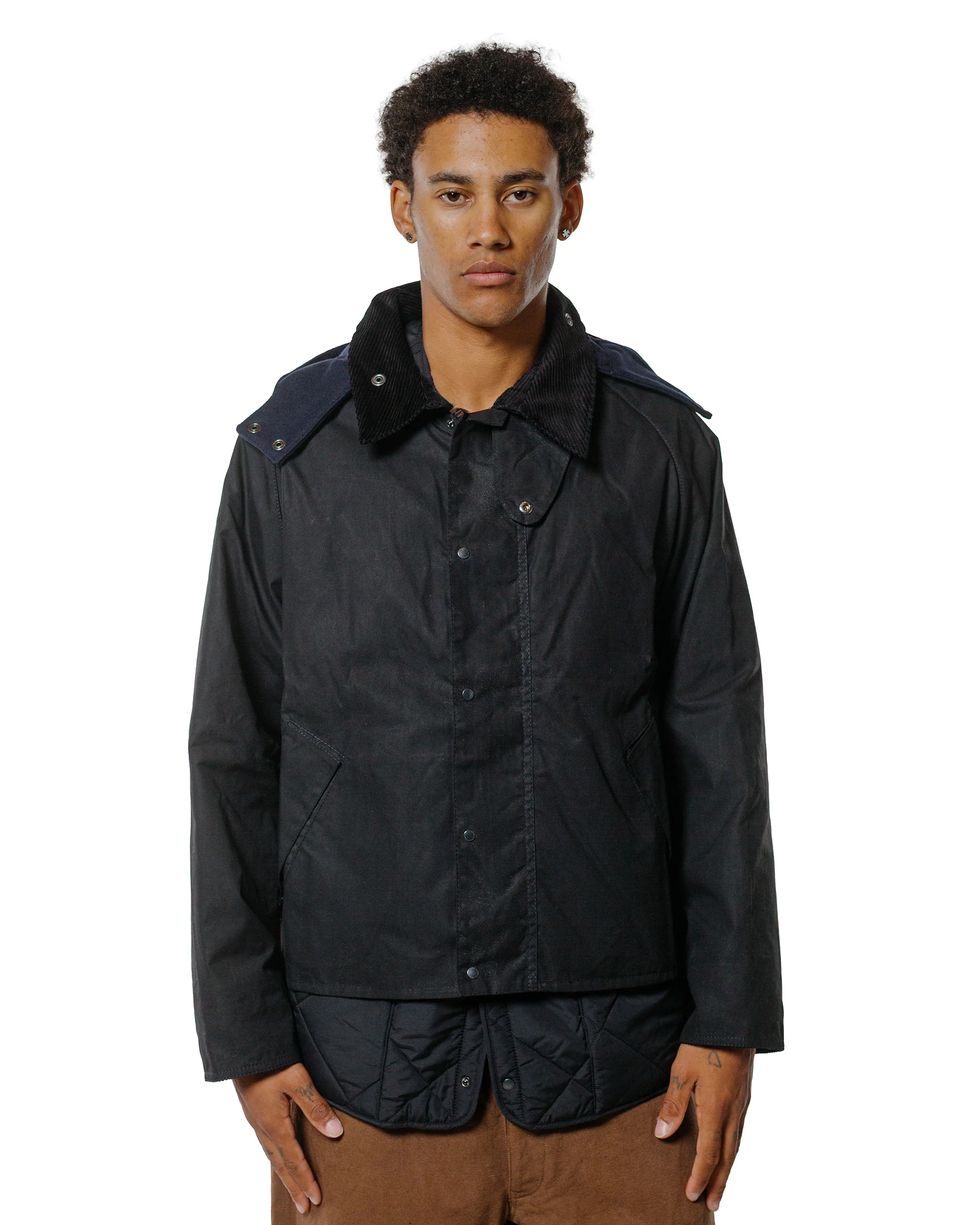 Barbour KAPTAIN SUNSHINE Short Cruiser Casual Jacket Black - Image 2