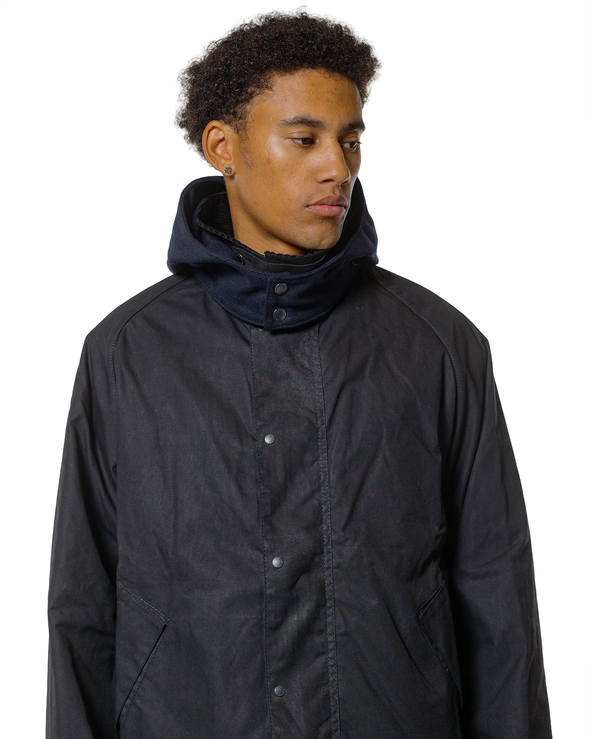 Barbour KAPTAIN SUNSHINE Short Cruiser Casual Jacket Black - Image 3