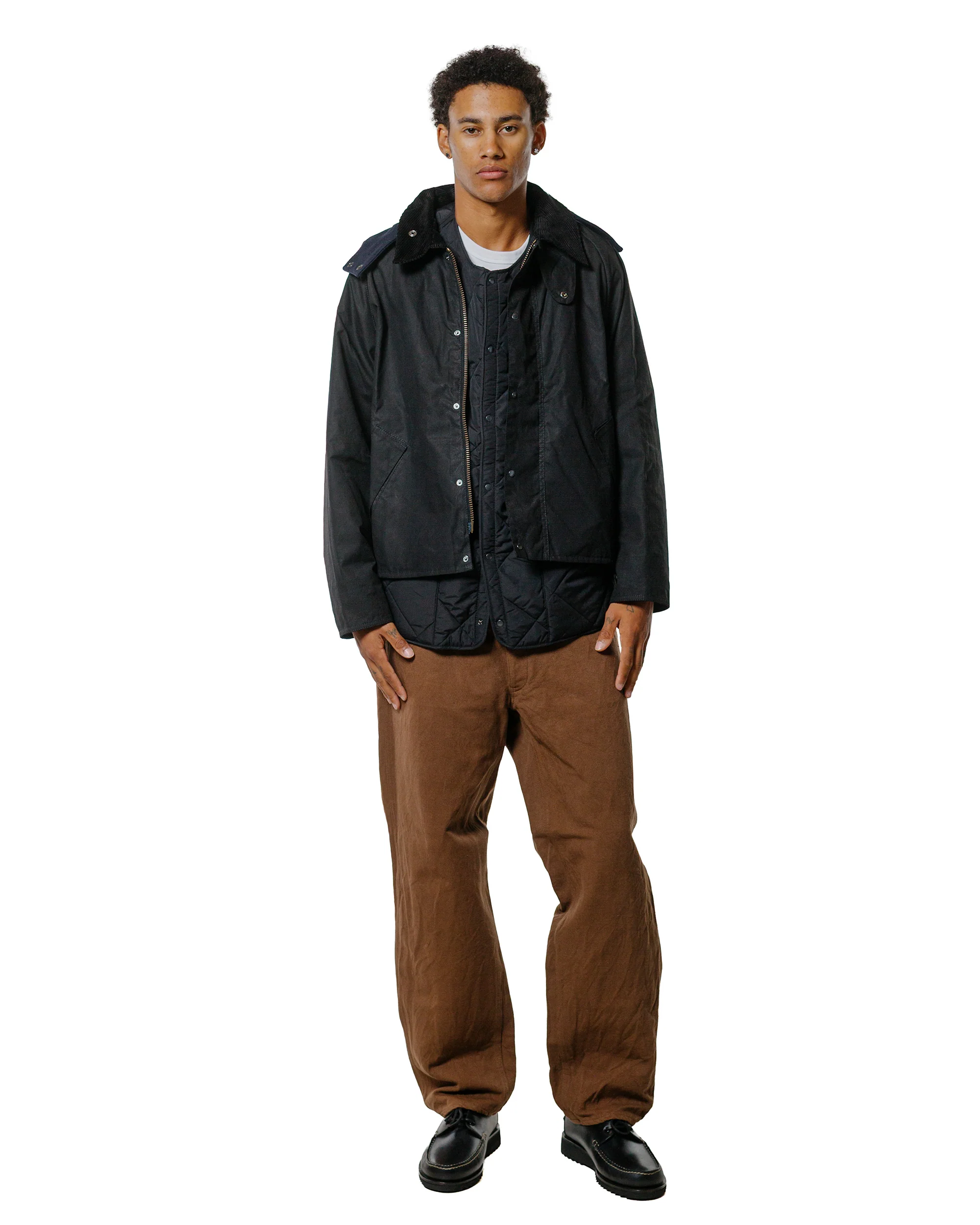 Barbour KAPTAIN SUNSHINE Short Cruiser Casual Jacket Black - Image 5