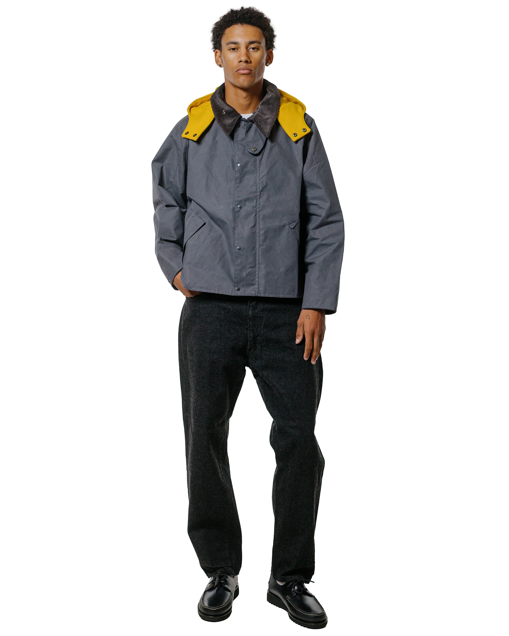 Barbour KAPTAIN SUNSHINE Short Cruiser Casual Jacket Iron - Image 4