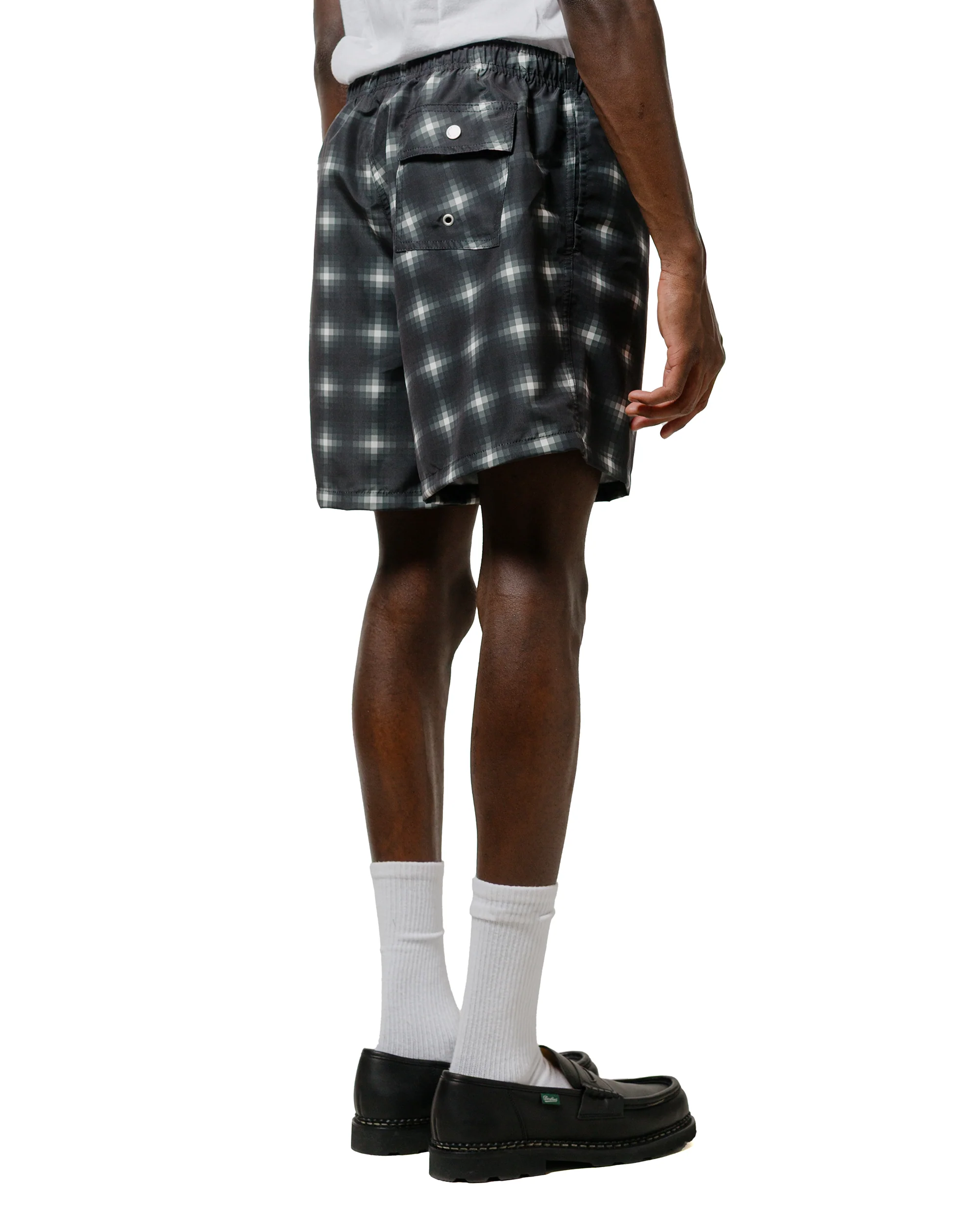 Bather Onyx Digi Plaid Swim Trunk - Image 3