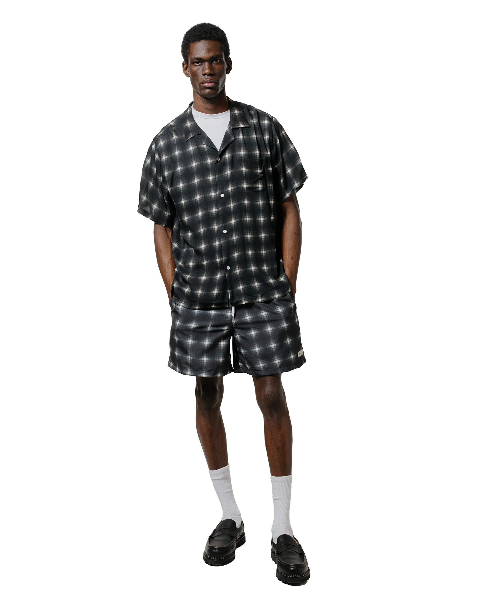 Bather Onyx Digi Plaid Swim Trunk - Image 4
