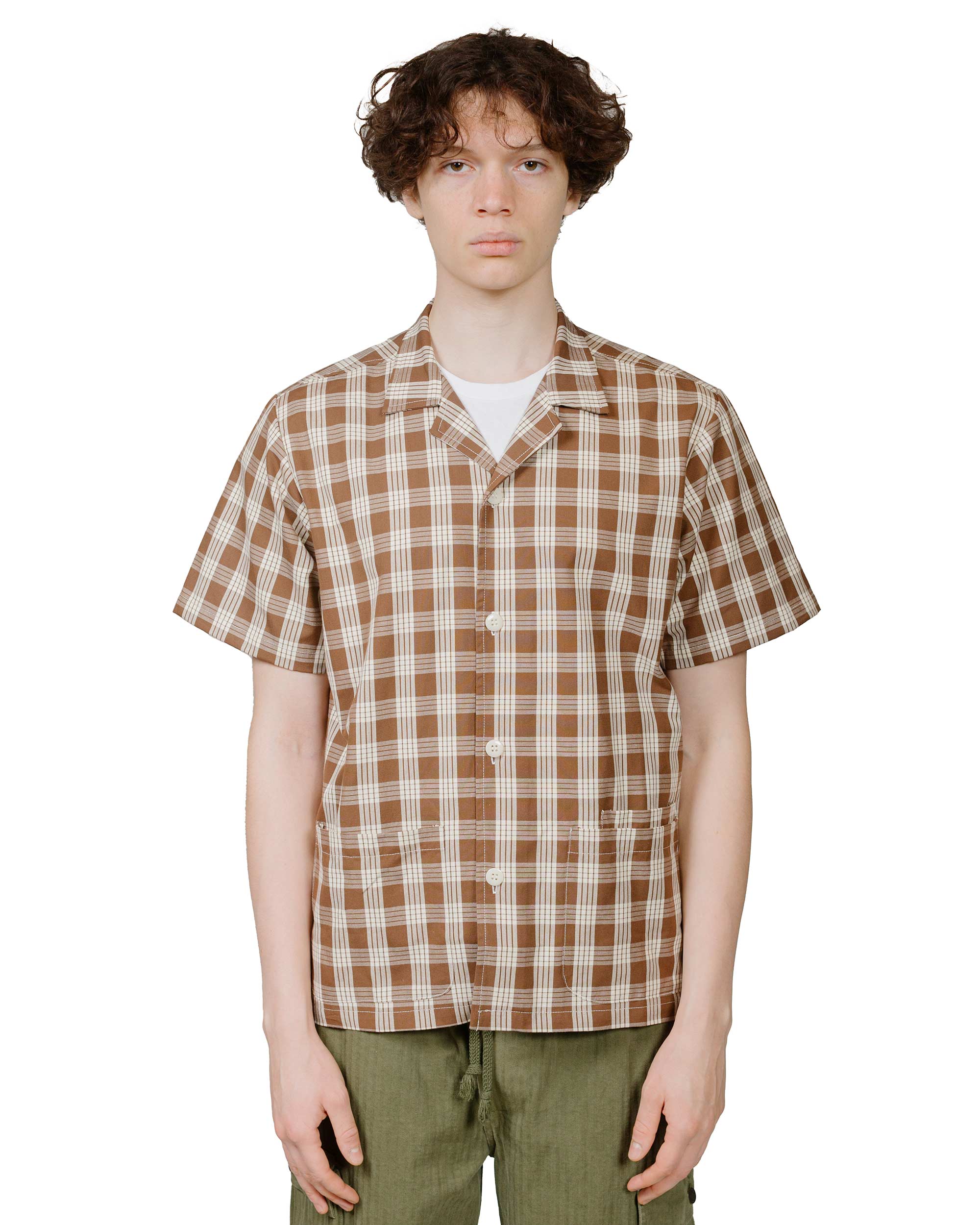 Bather Walnut Palaka Traveler Camp Shirt - Image 2