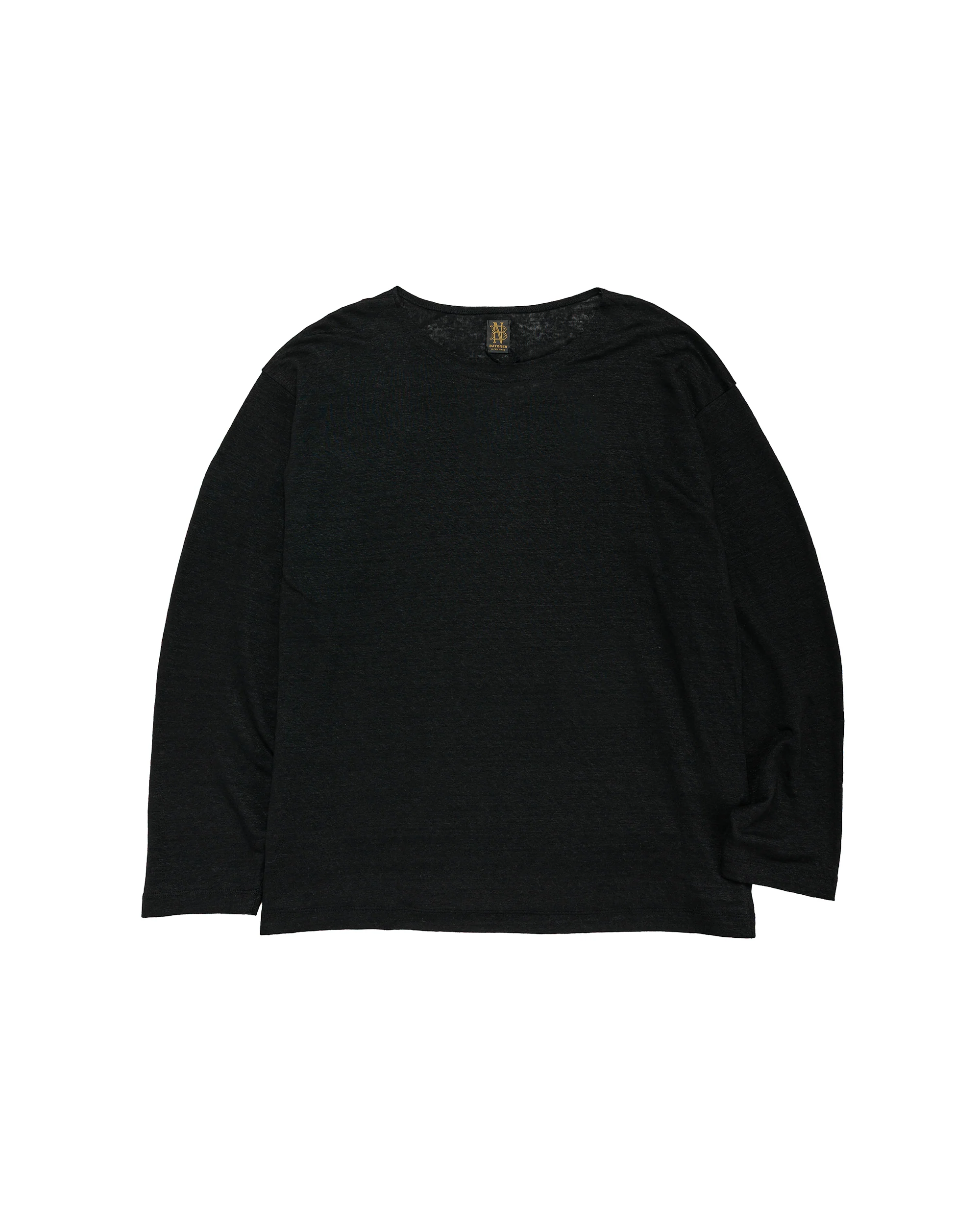 Batoner Normandy Linen Basque Shirt Black