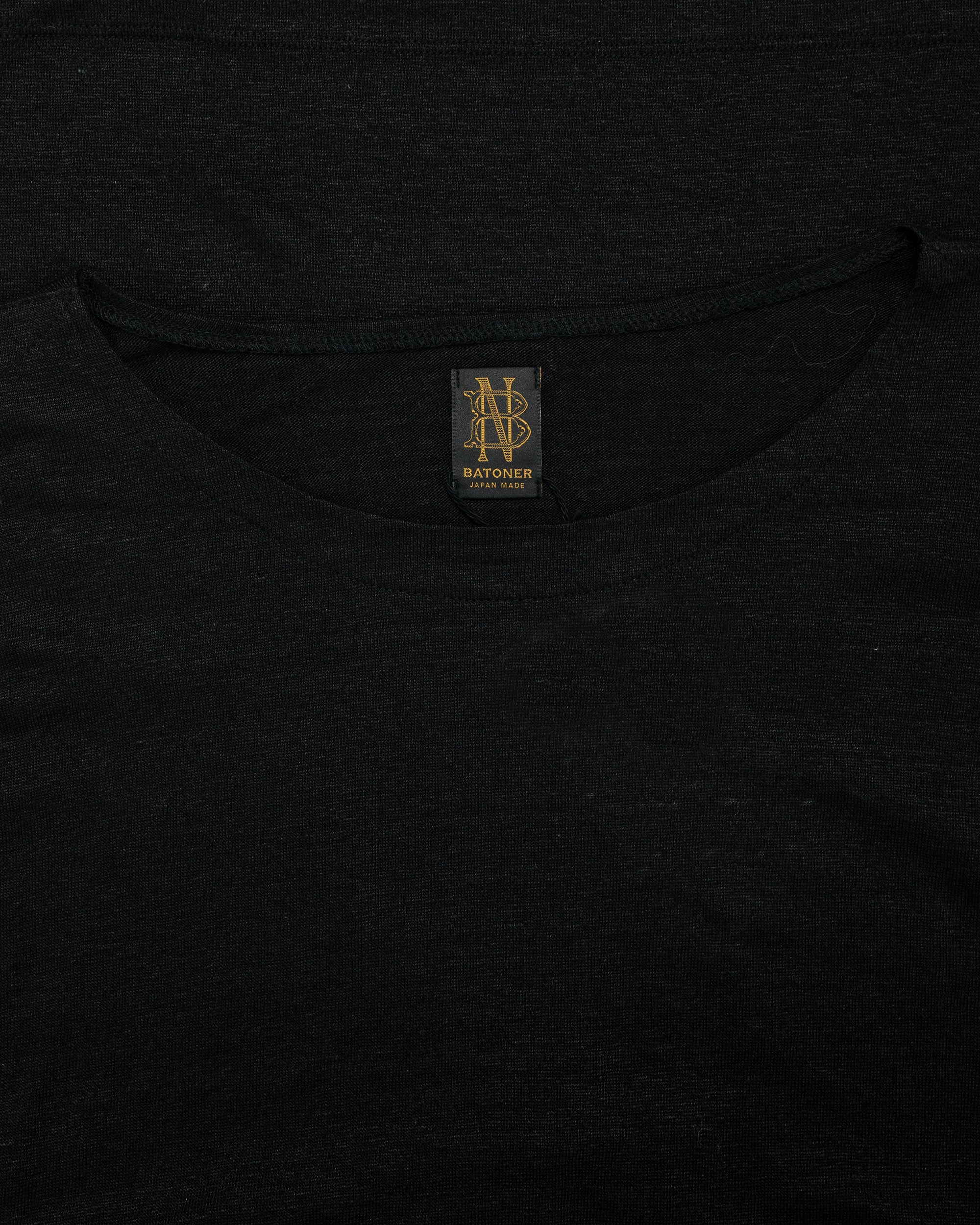 Batoner Normandy Linen Basque Shirt Black - Image 5