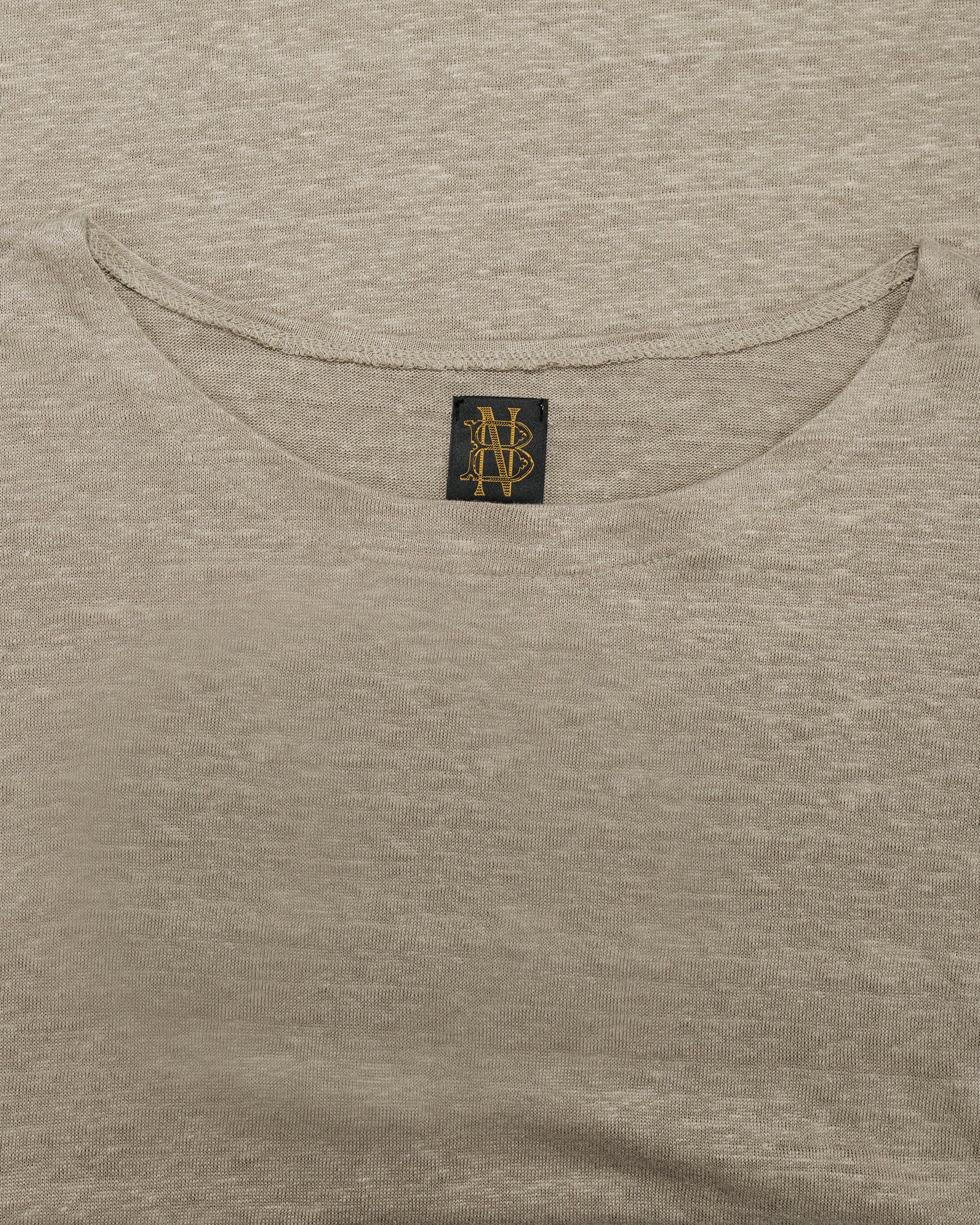 Batoner Normandy Linen Basque Shirt Taupe - Image 5