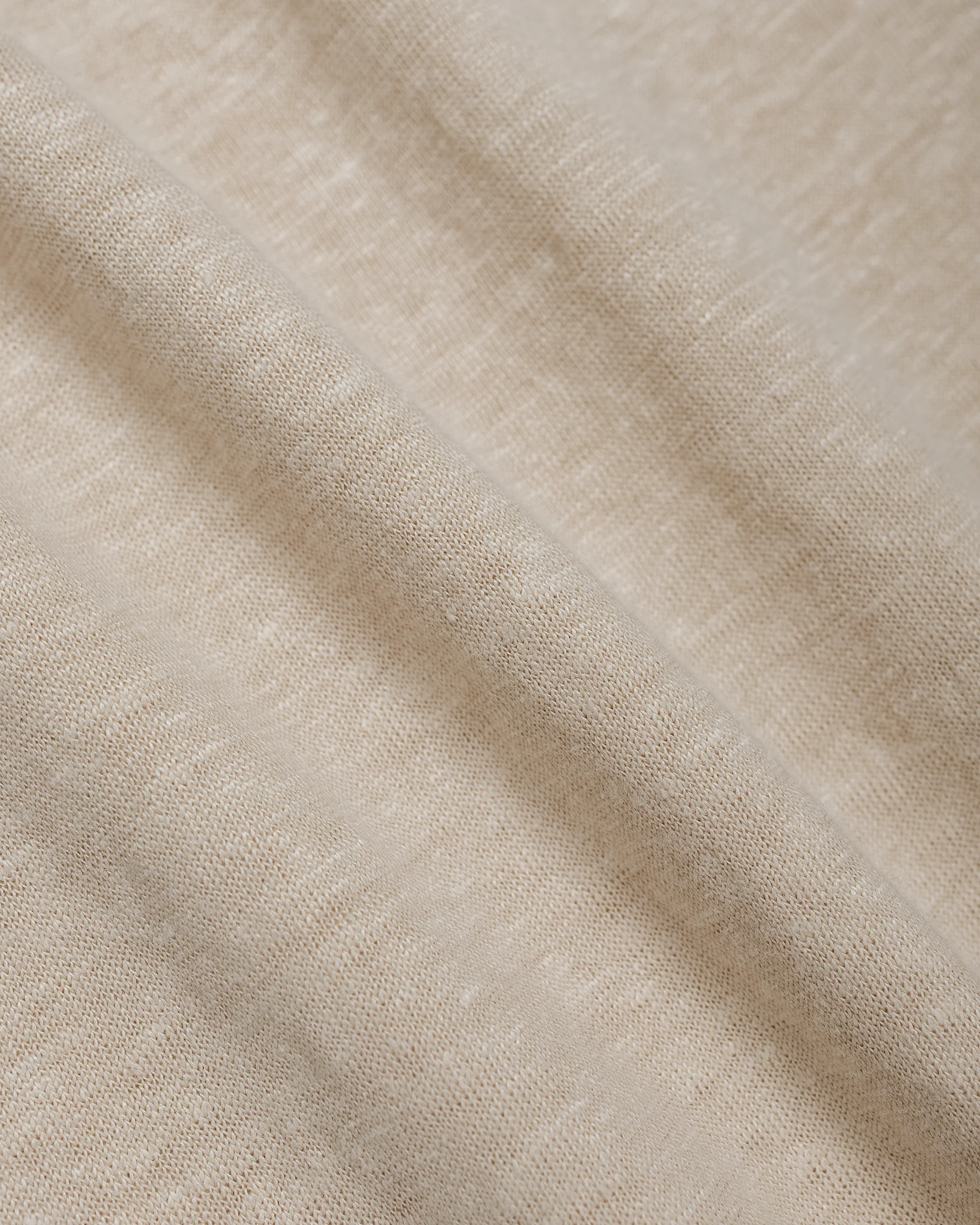 Batoner Normandy Linen T-Shirt Beige/Brown - Image 6