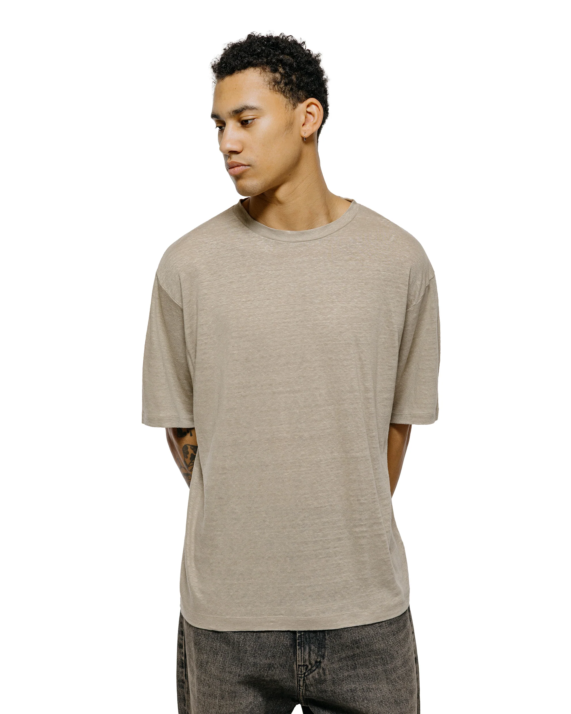 Batoner Normandy Linen T-Shirt Taupe - Image 2