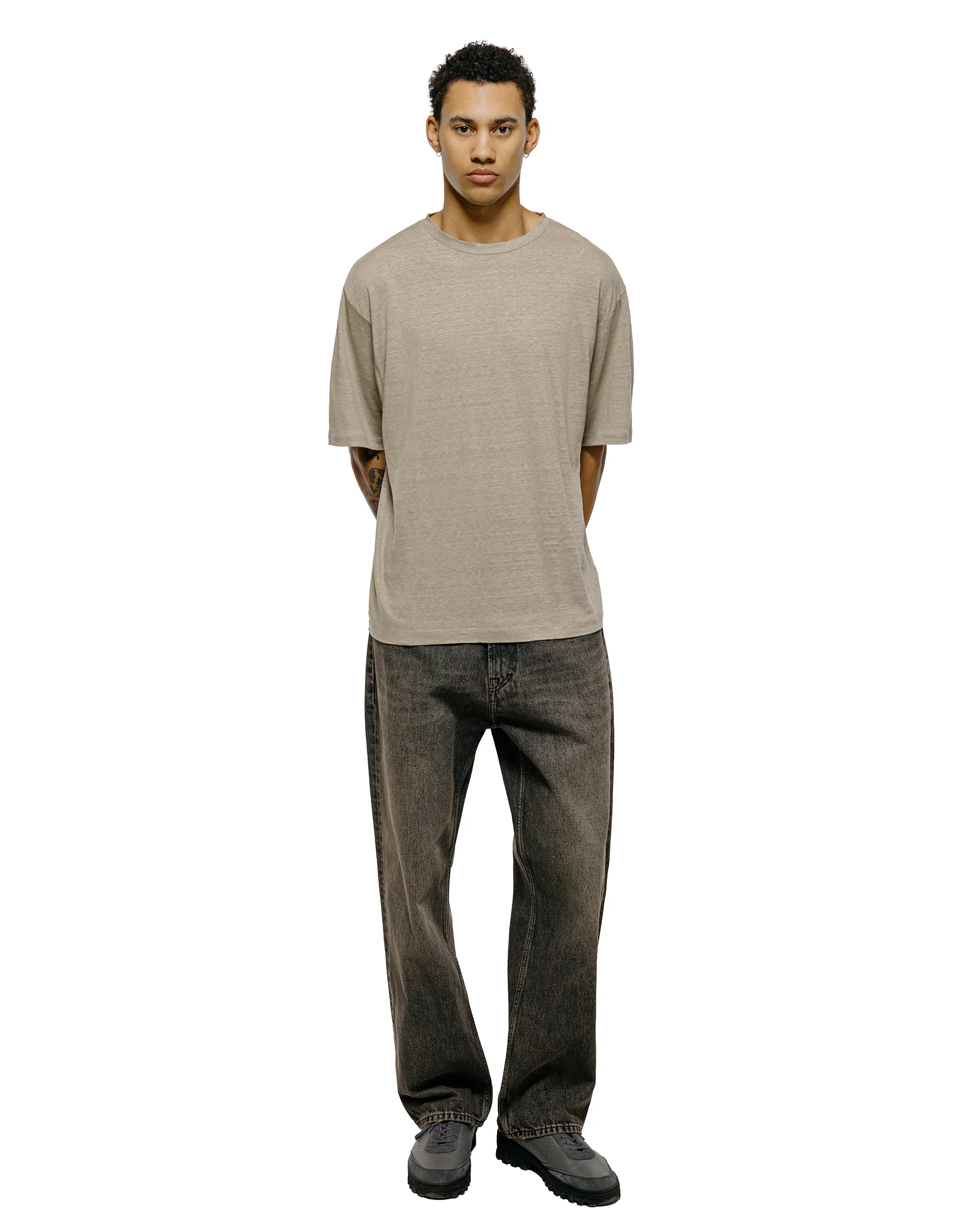Batoner Normandy Linen T-Shirt Taupe - Image 4