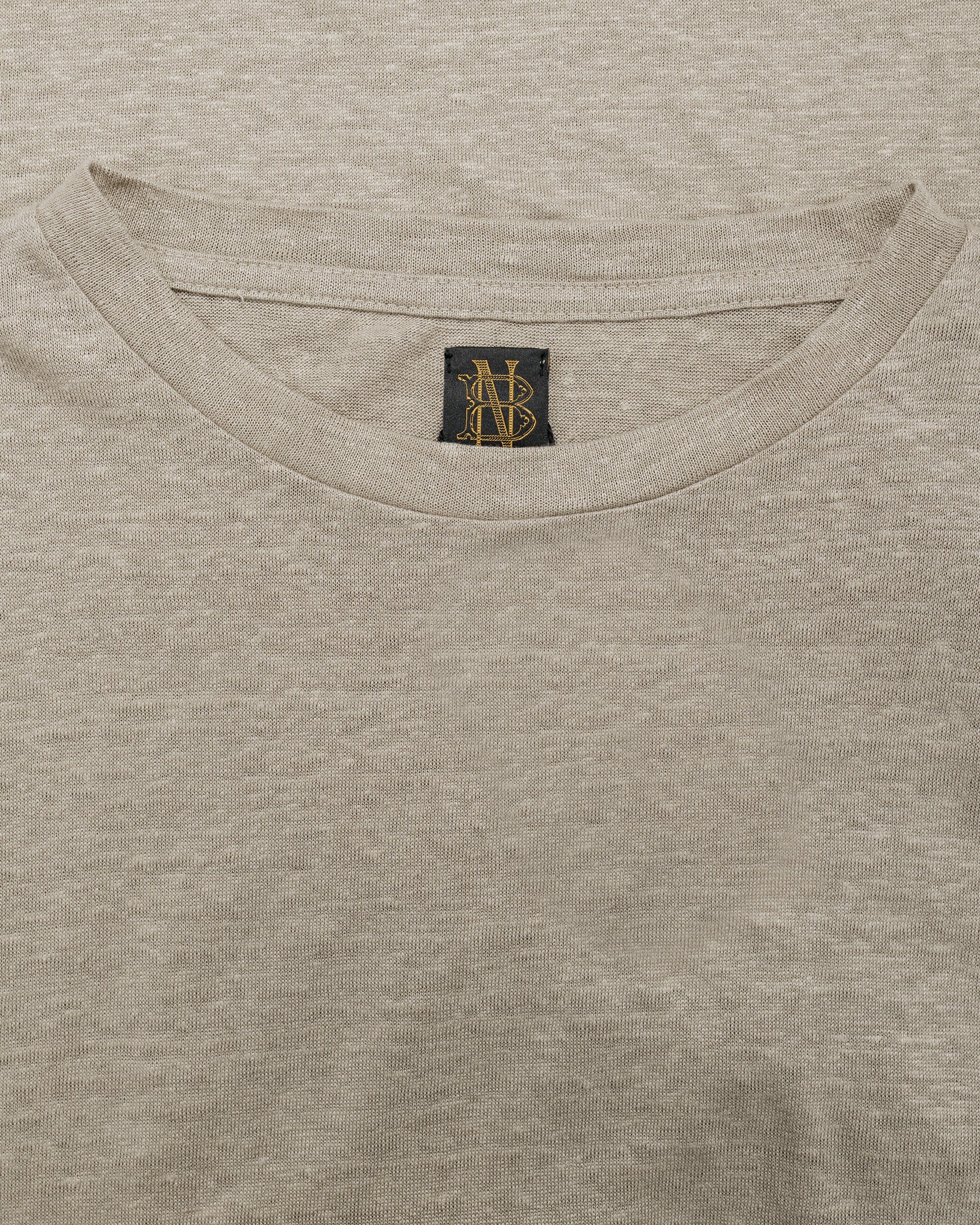 Batoner Normandy Linen T-Shirt Taupe - Image 5