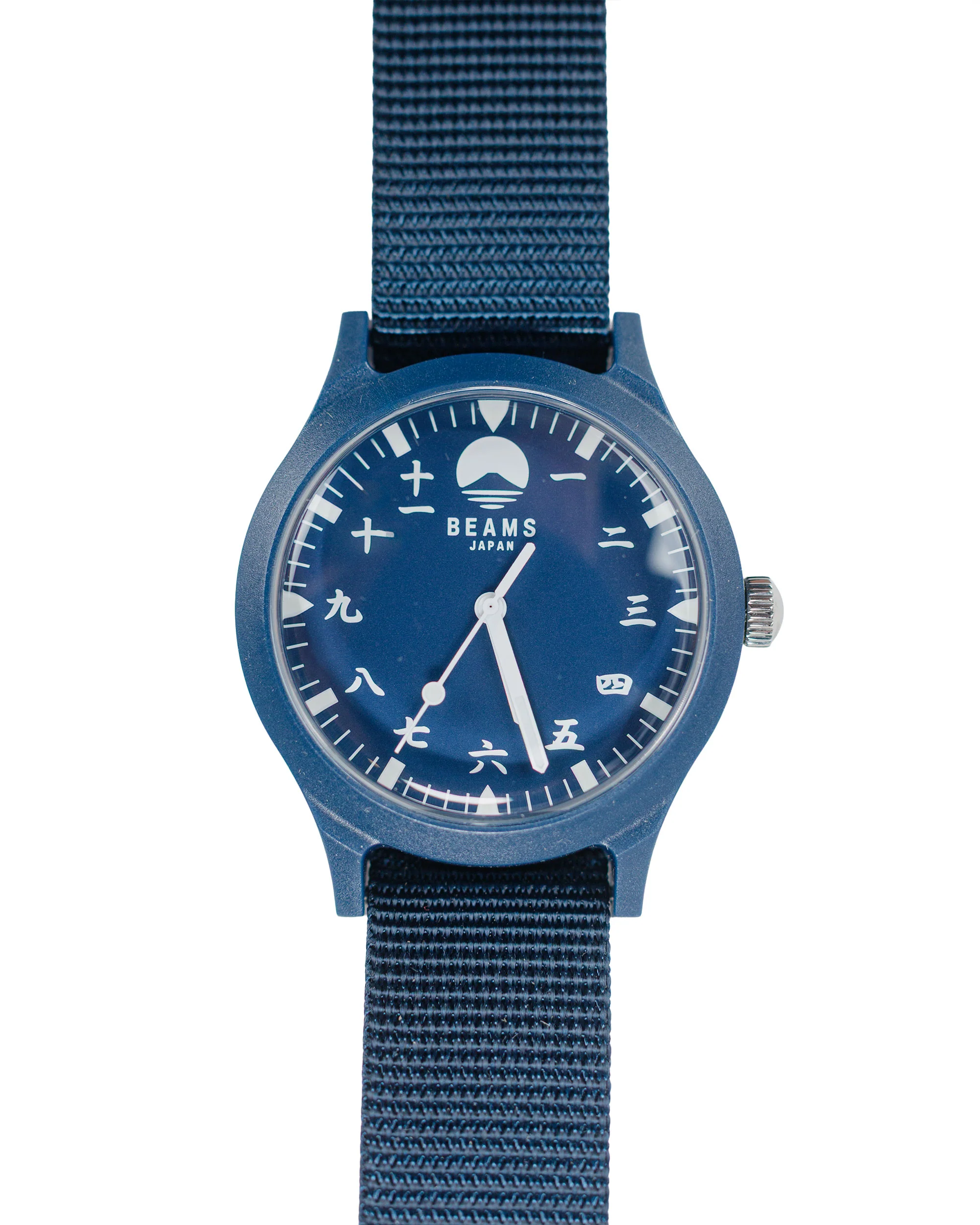 Beams Japan Kanji Number Wrist Watch Indigo - Image 2