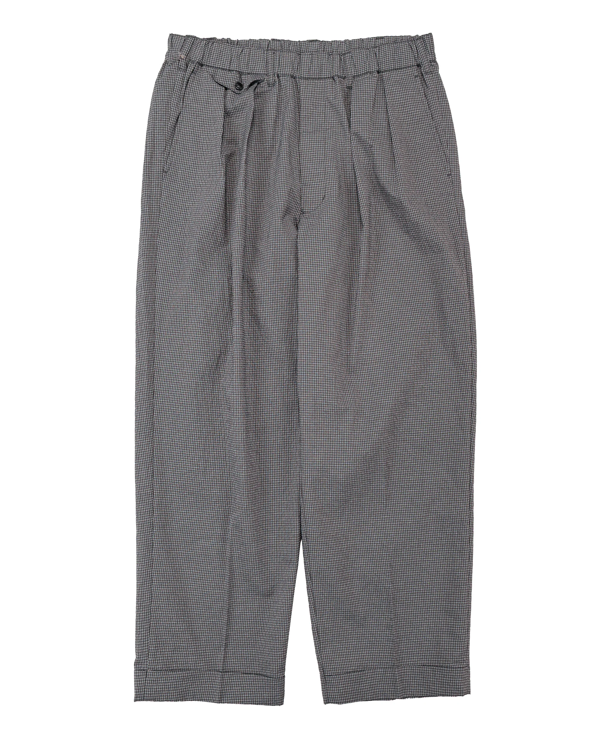 Beams Plus 2Pleats Anywhere(wear) Seersucker Grey