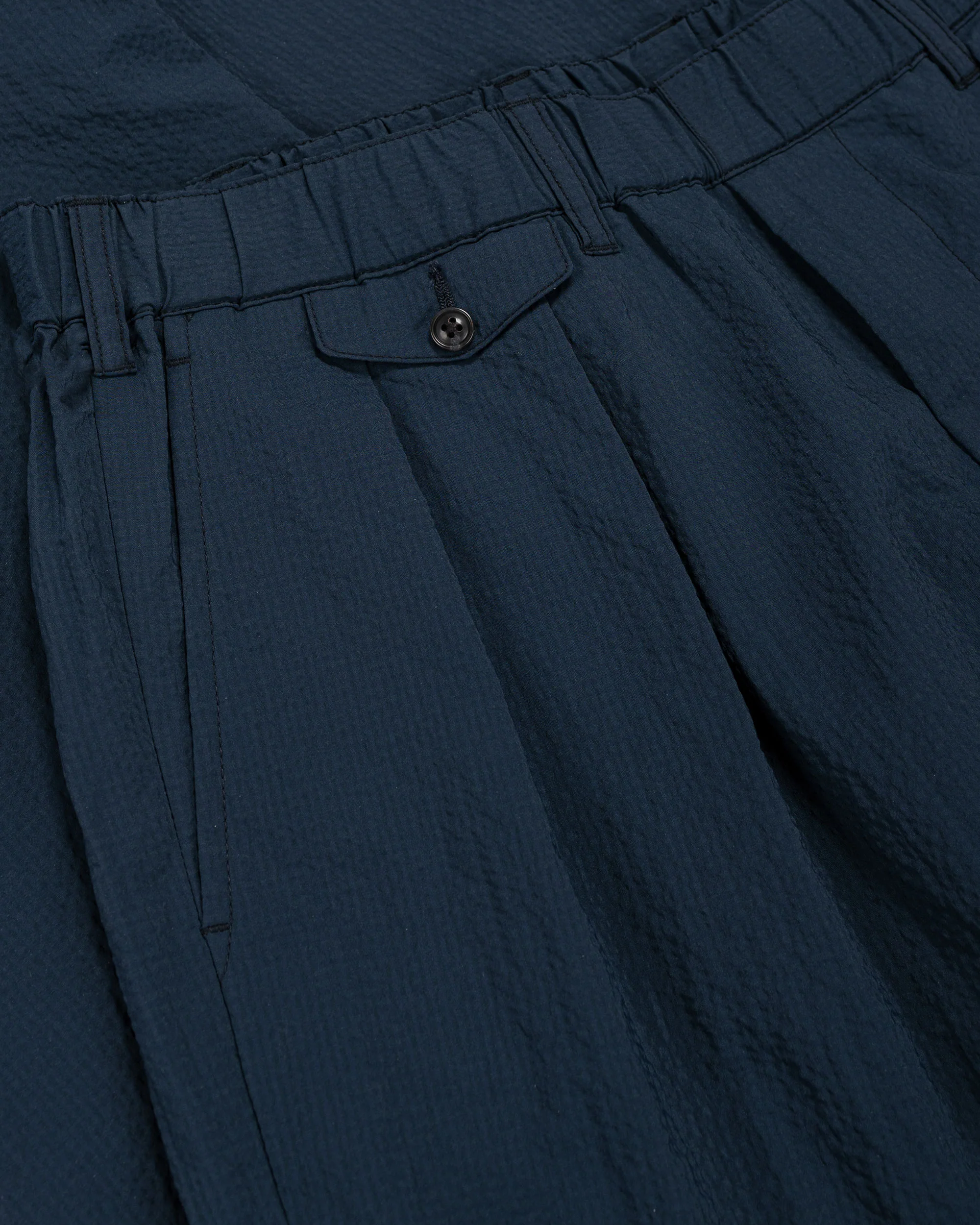 Beams Plus 2Pleats Anywhere(wear) Seersucker Navy - Image 5