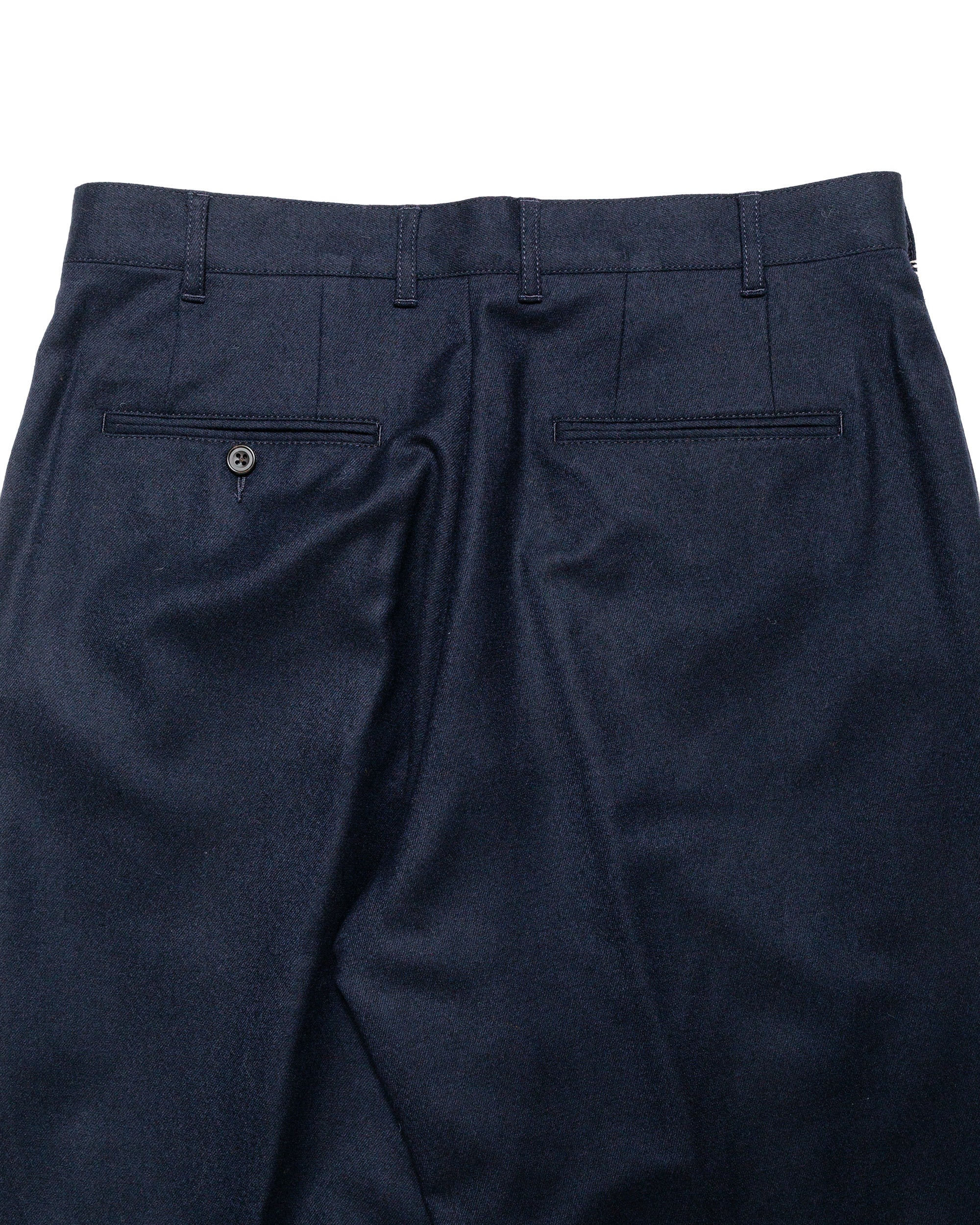 Beams Plus 2Pleats Flannel Navy - Image 5