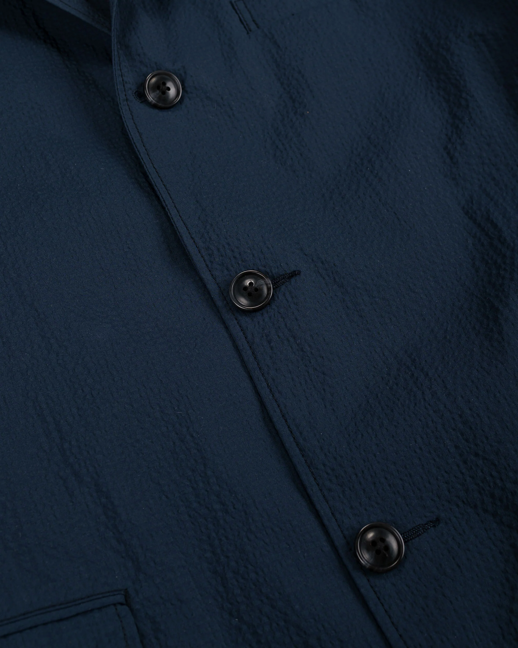 Beams Plus 3B Anywhere(wear) Jacket Seersucker Plaid Navy - Image 5