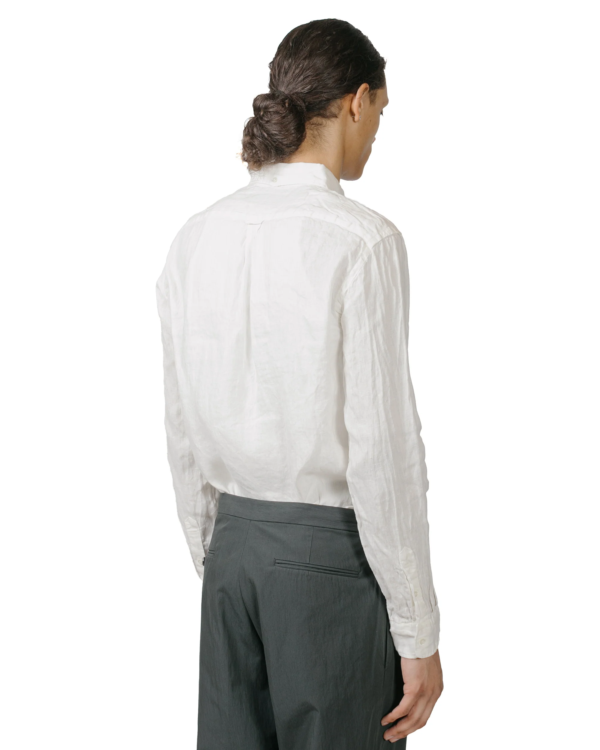 Beams Plus B.D. Linen Oxford White - Image 3