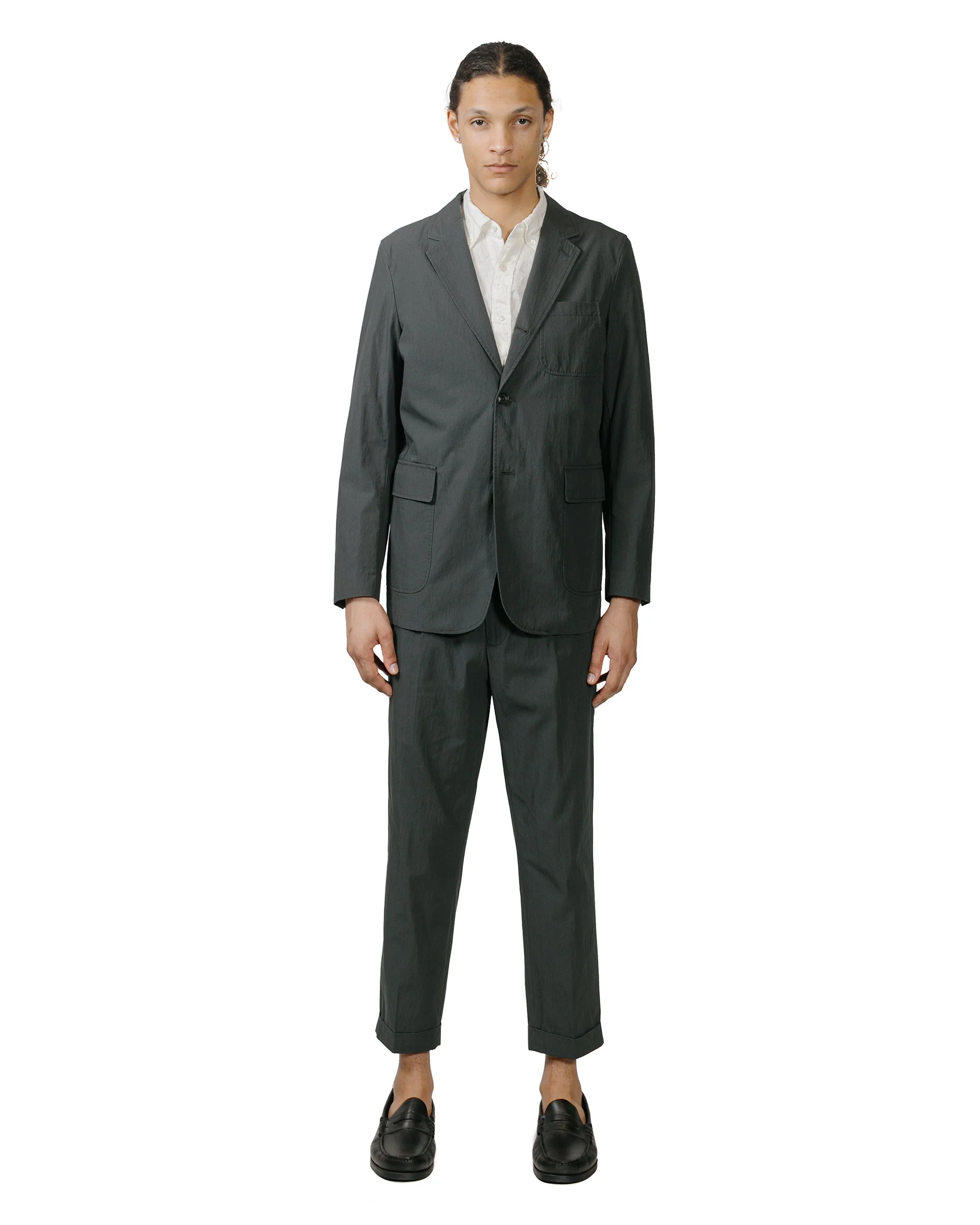 Beams Plus B.D. Linen Oxford White - Image 4