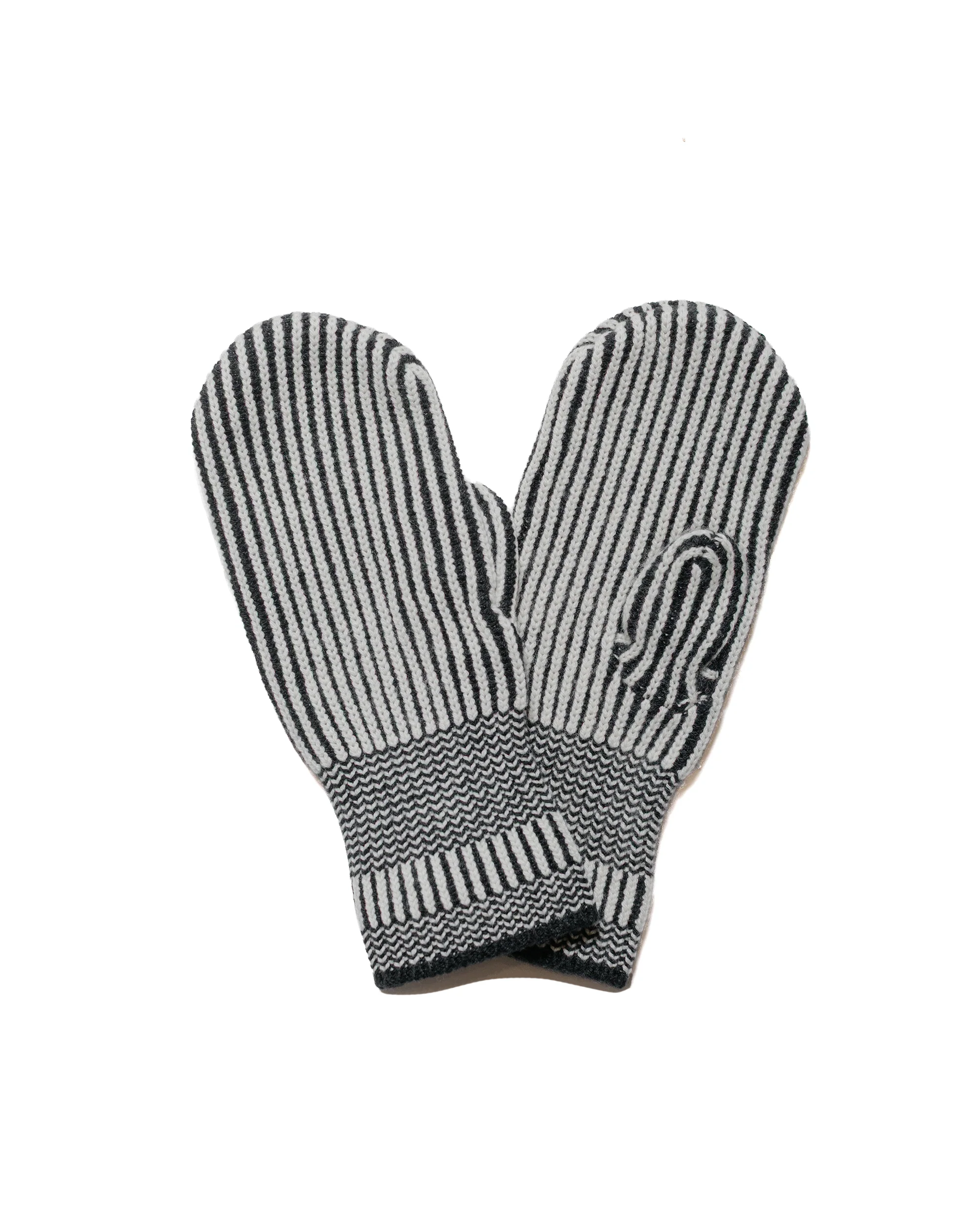 Beams Plus Cashmere Rib Mitten Charcoal Grey