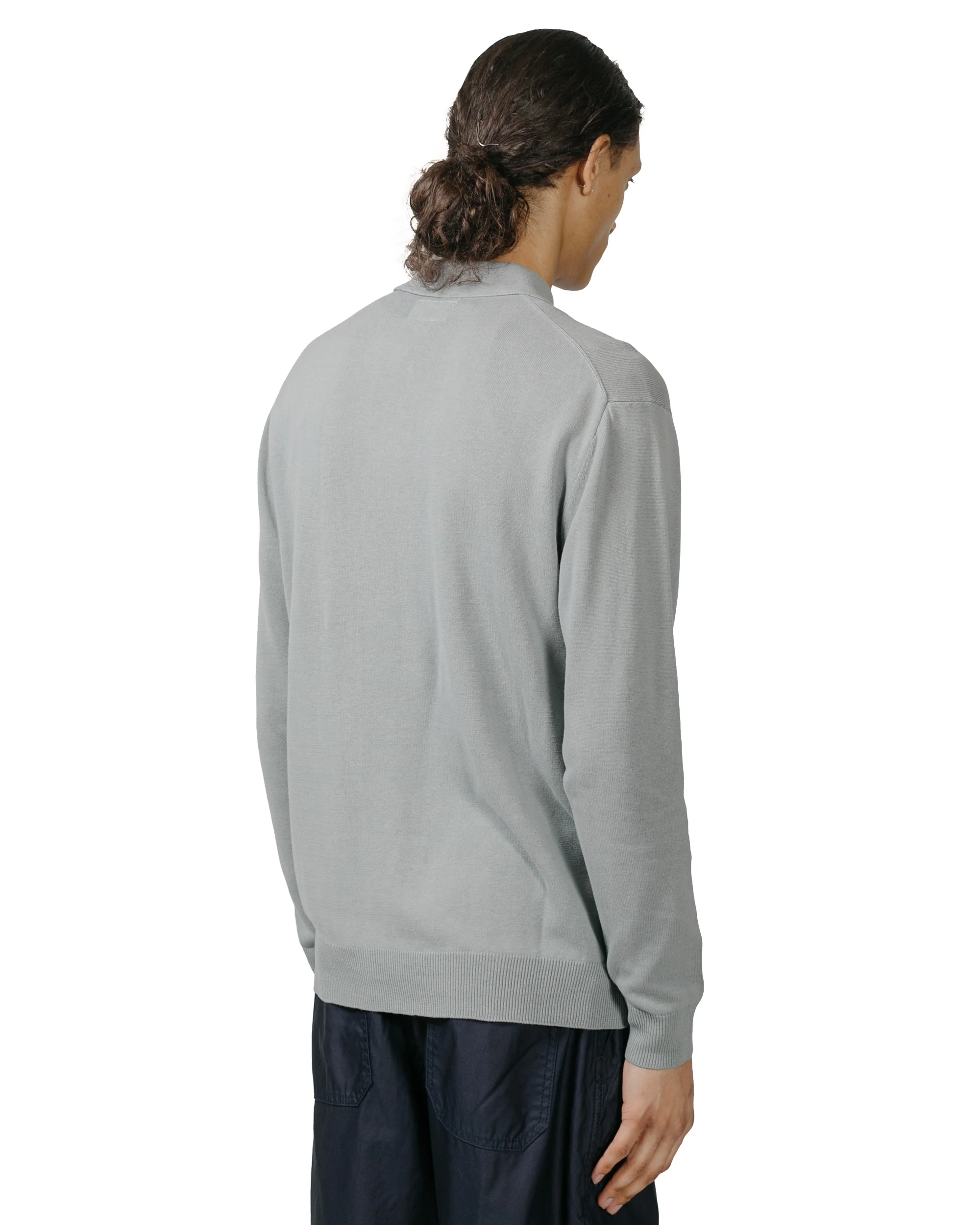 Beams Plus Knit Polo 12G Ice Blue - Image 3