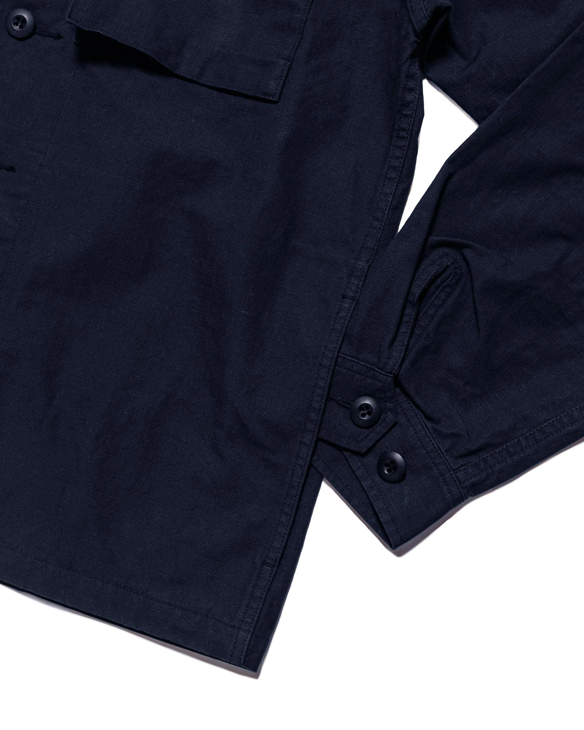 Beams Plus Lost & Found MIL SHT-JAC Cotton Ripstop Navy - Image 5