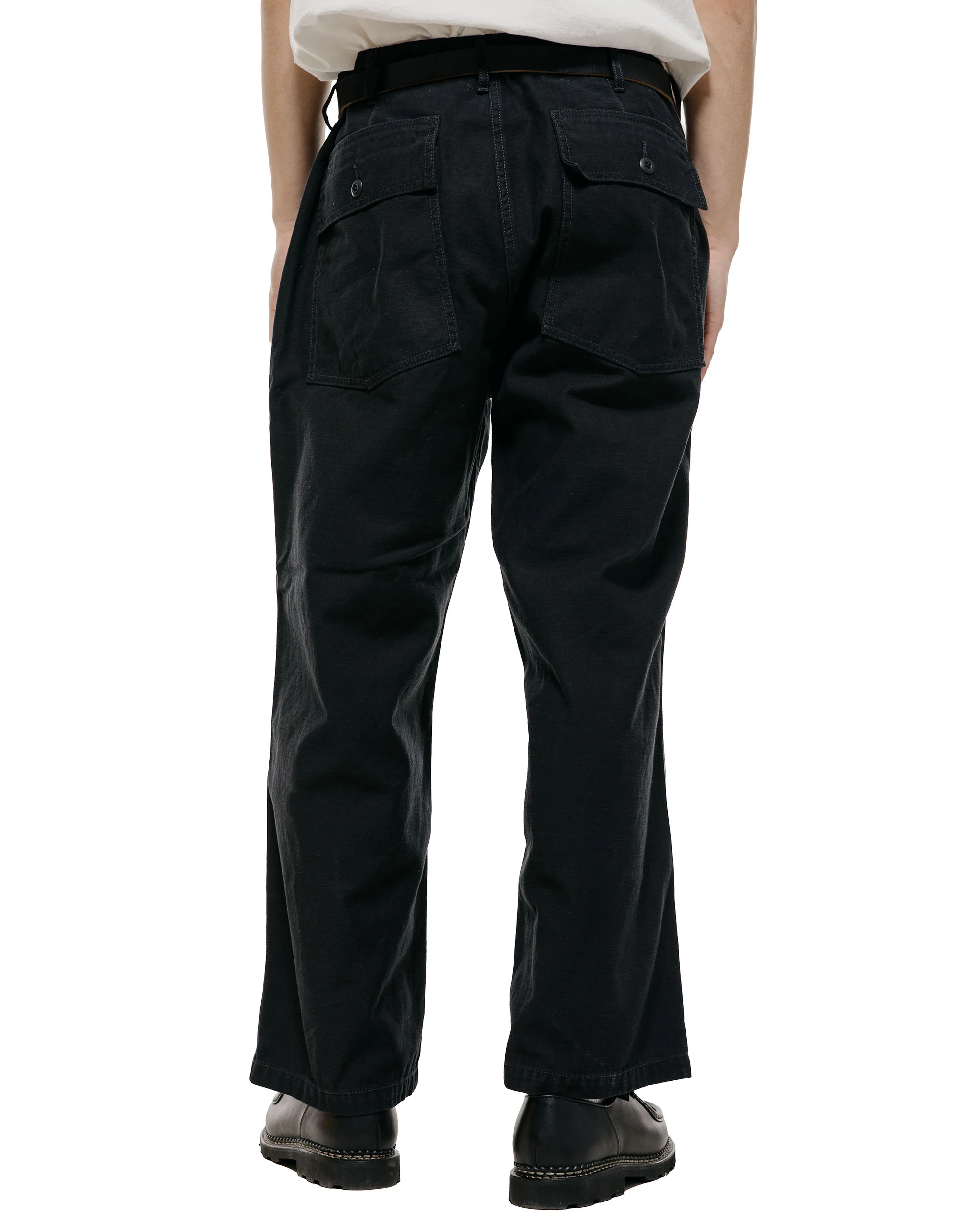 Beams Plus MIL Utility Trousers Reversed Sateen Black - Image 3