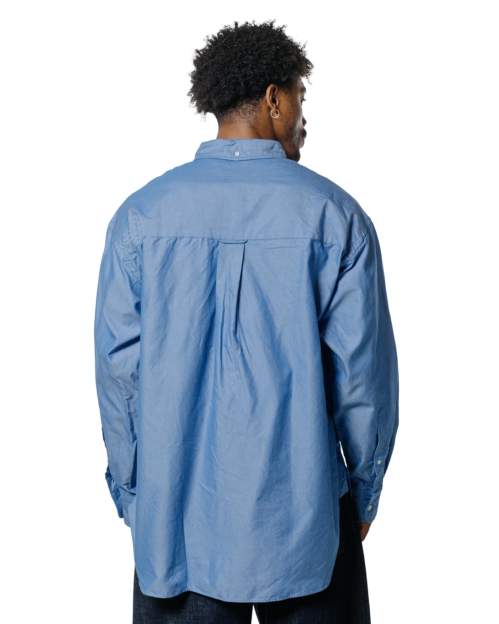 Beams Plus Studio Nicholson Lisa Oxford Shirt Blue - Image 3