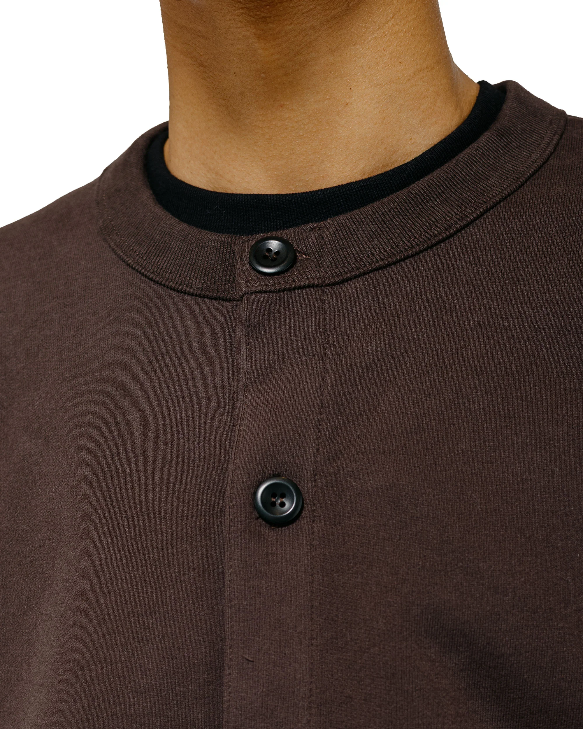 Body of Work Heath Cardigan Sueded French Terry Loam - Image 3