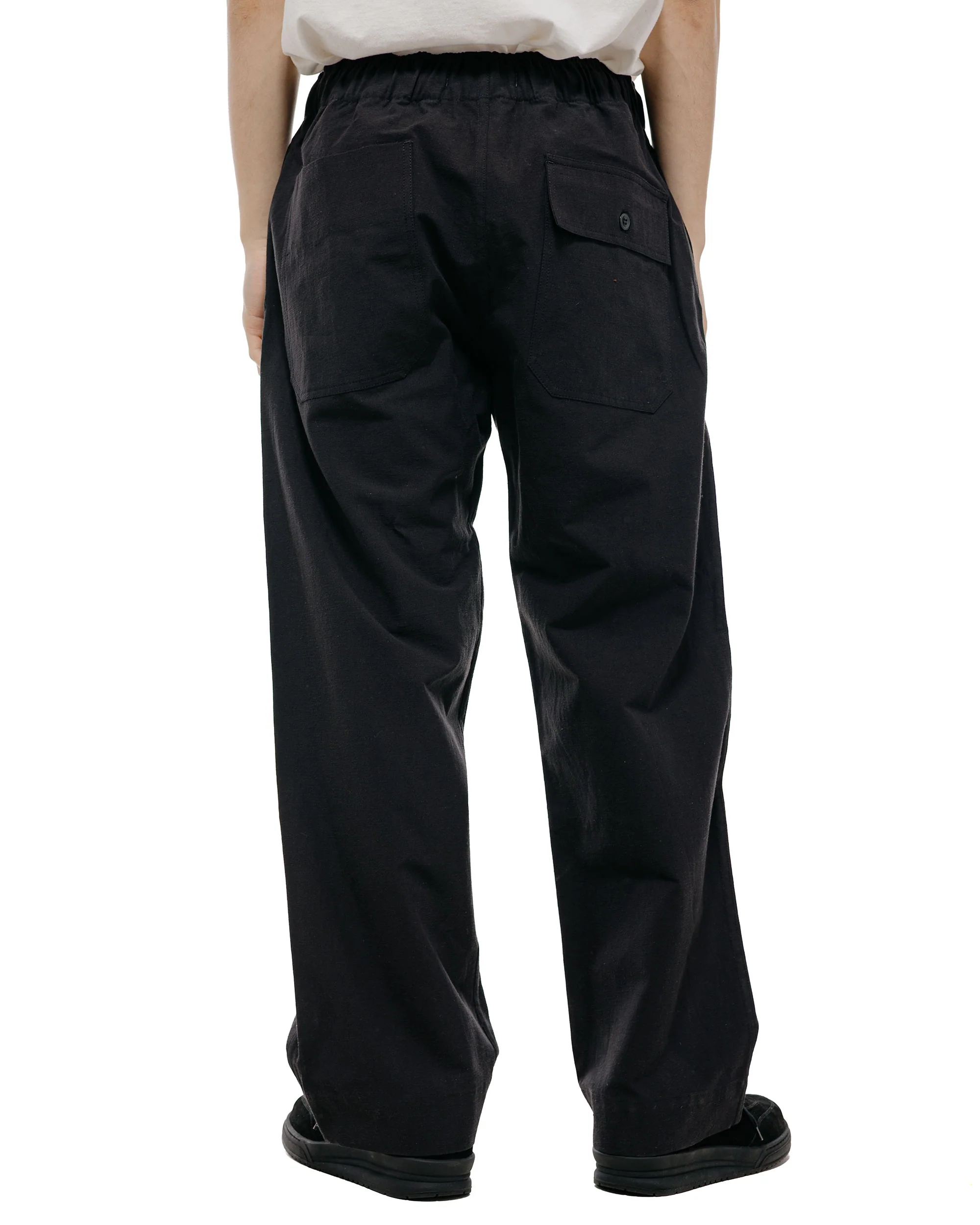 Body of Work Jasper Pull-On Pant Nep Cotton Linen Black - Image 4