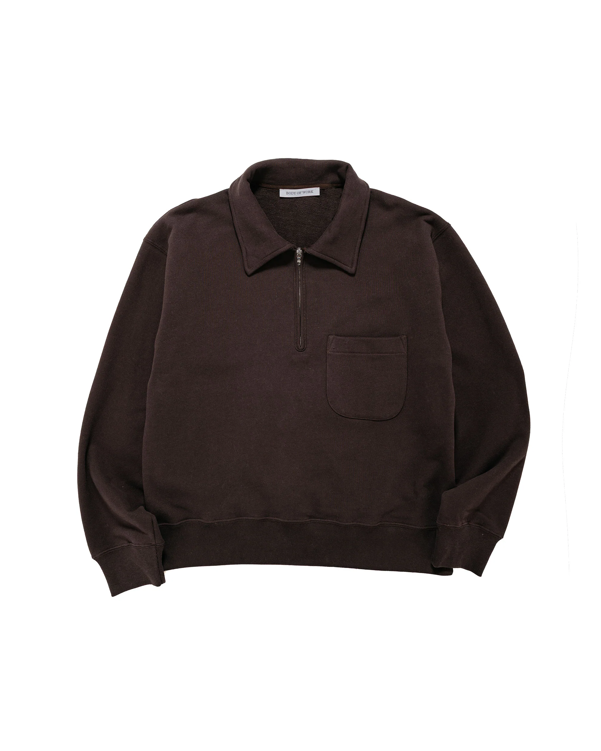Body of Work Myrtle Quarter-Zip Sweatshirt Sueded French Terry Loam