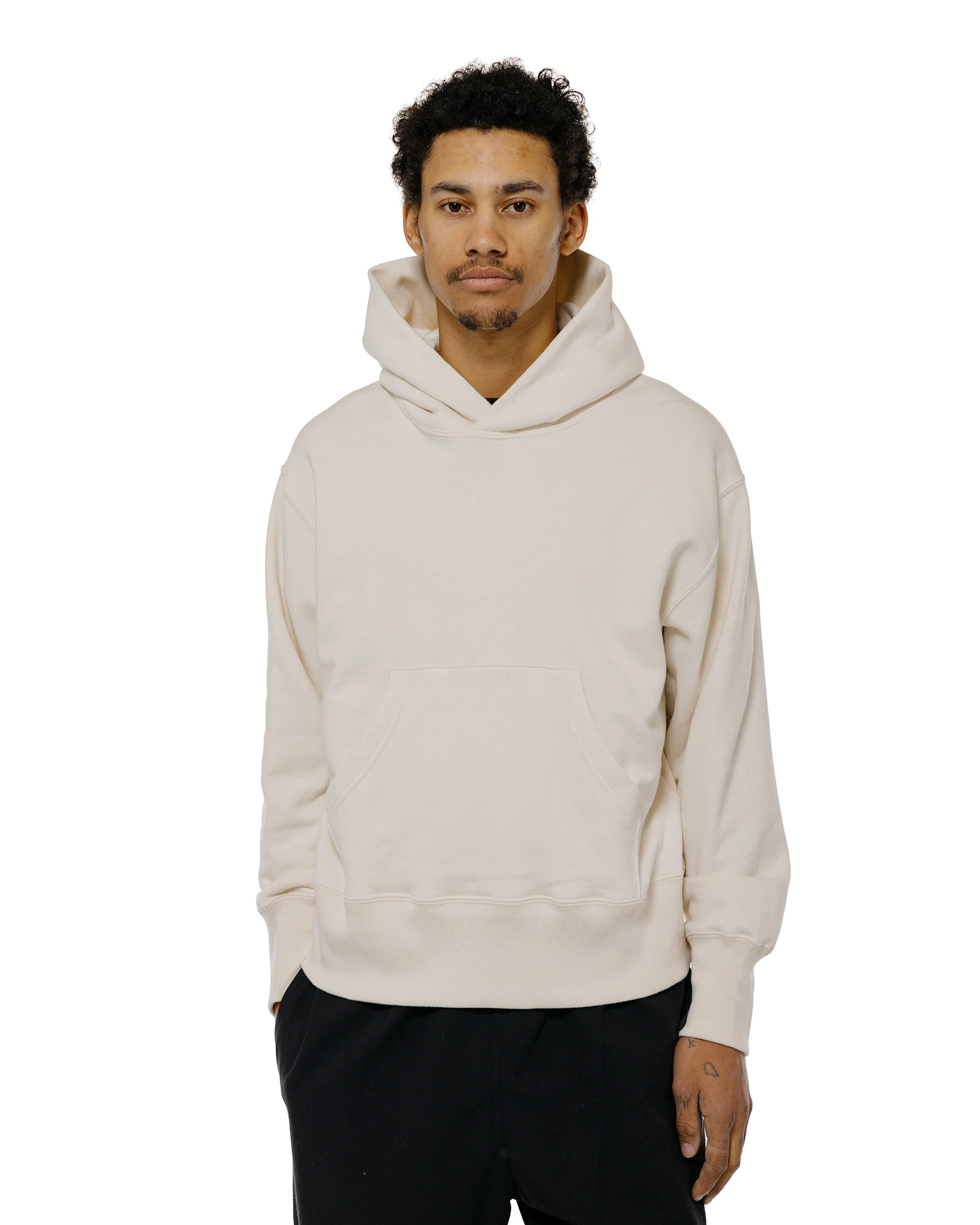 Body of Work Senna Hooded Sweatshirt Sueded French Terry Natural - Image 2