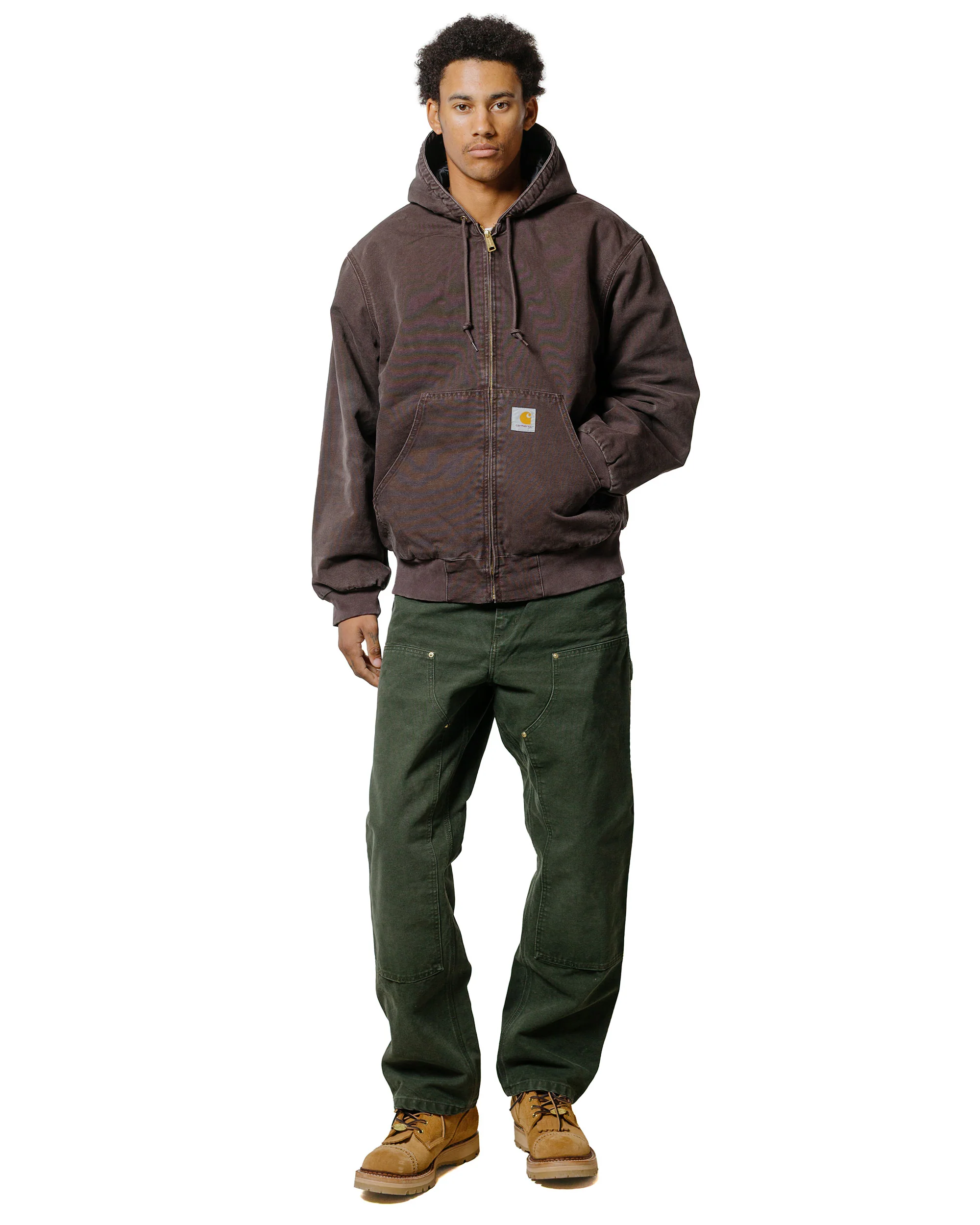 Carhartt W.I.P. Double Knee Pant Olive Stone Canvas - Image 4