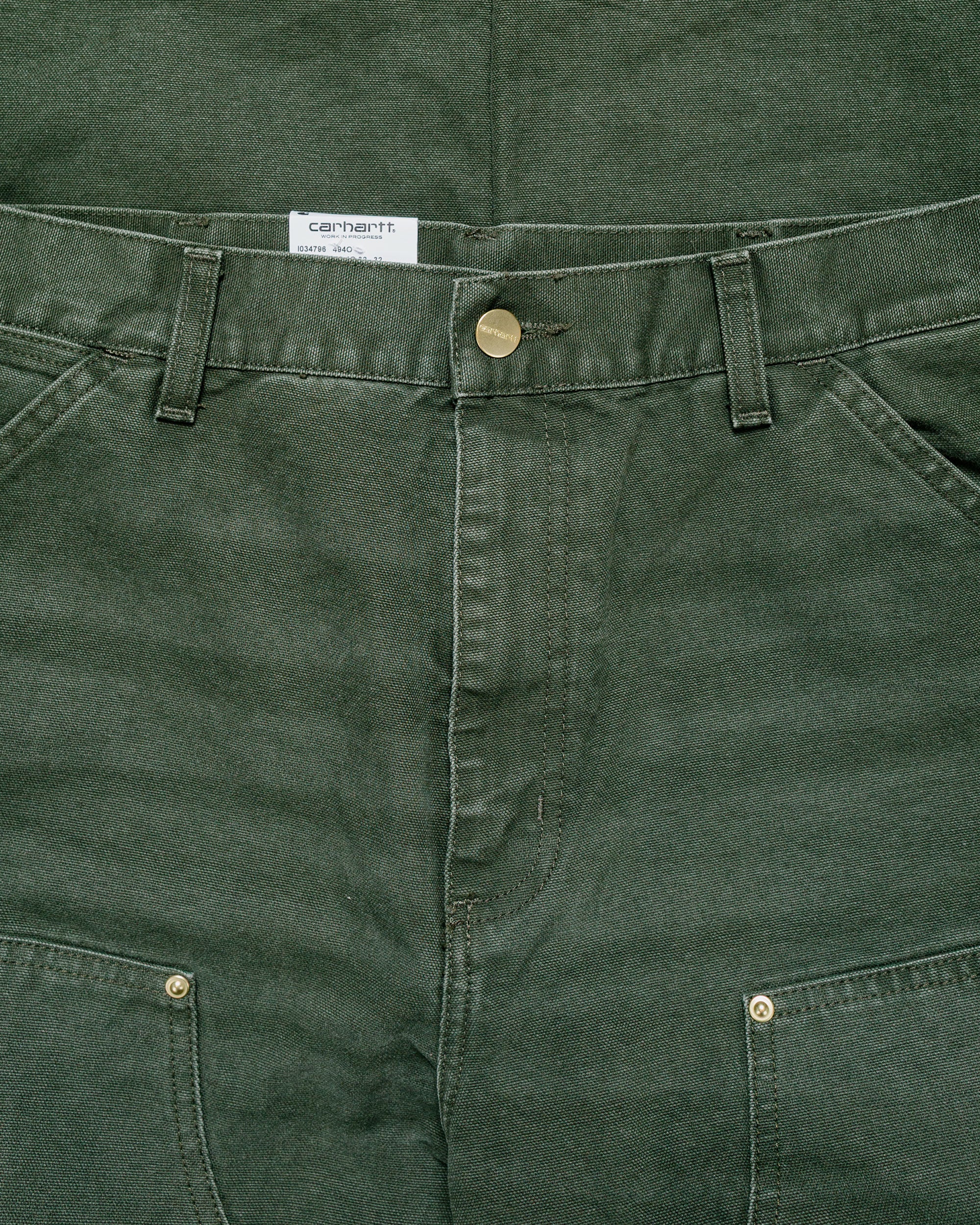 Carhartt W.I.P. Double Knee Pant Olive Stone Canvas - Image 5