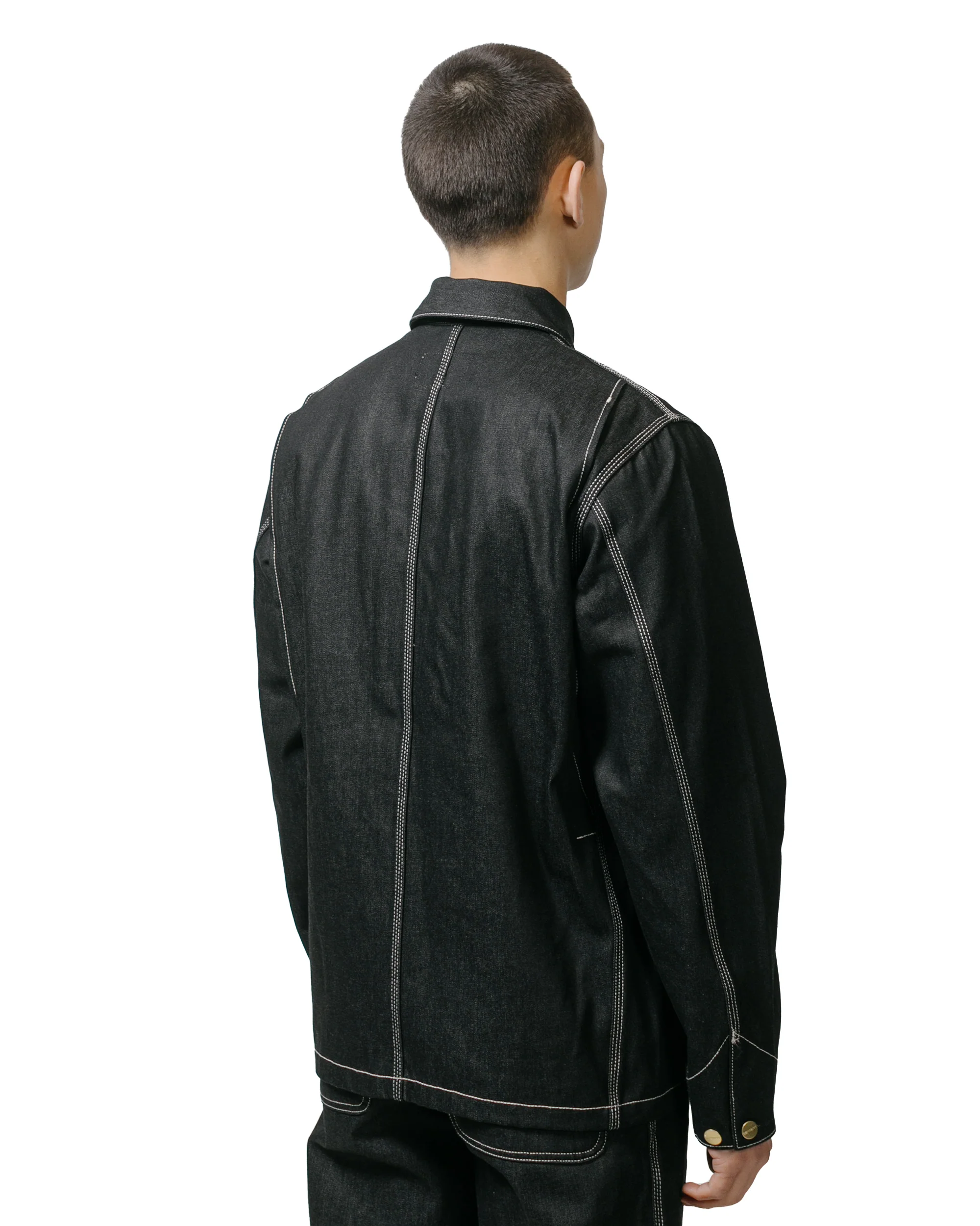 Carhartt W.I.P. OG Chore Coat Denim Black Rigid - Image 3
