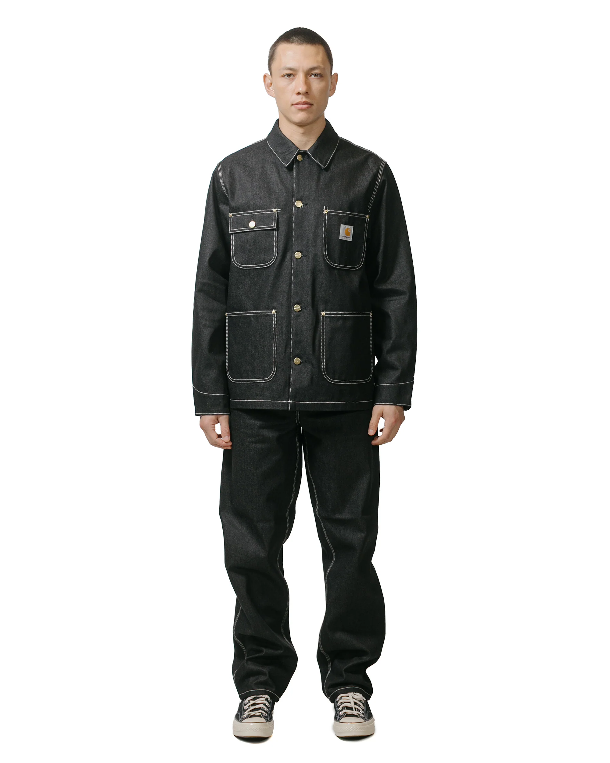 Carhartt W.I.P. OG Chore Coat Denim Black Rigid - Image 4