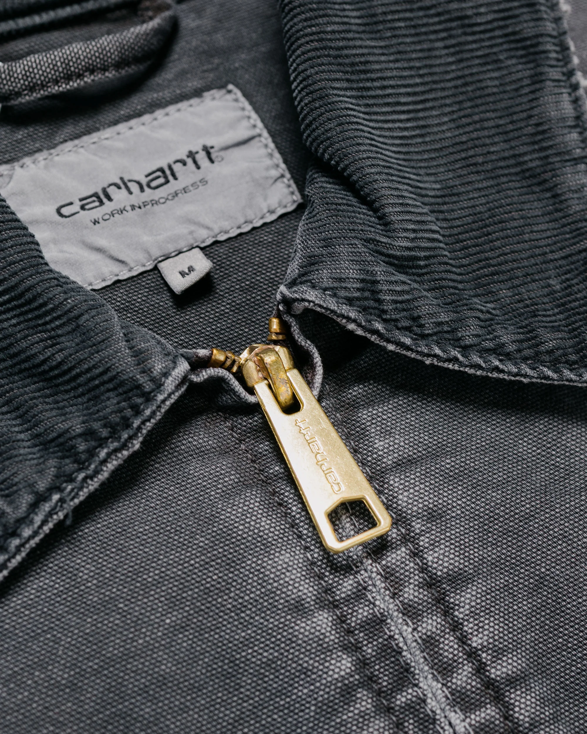 Carhartt W.I.P. OG Detroit Jacket Black/Black Destroy Wash - Image 6