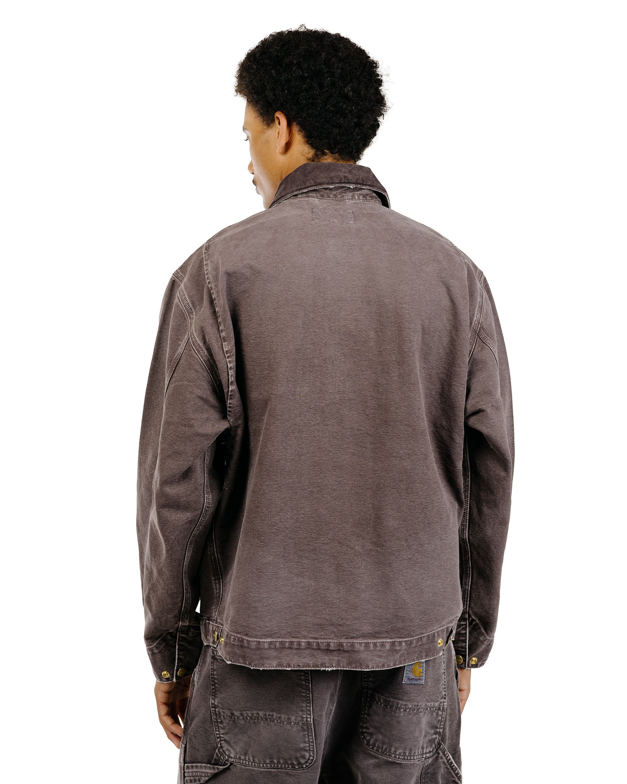Carhartt W.I.P. OG Detroit Jacket Tobacco/Tobacco Destroy Wash - Image 4