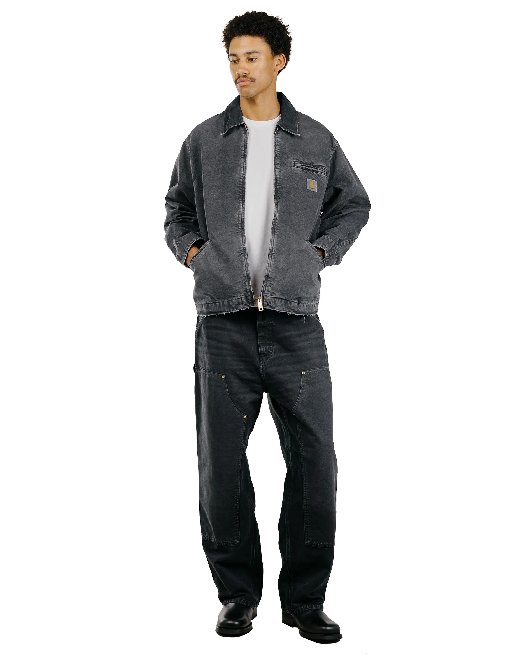 Carhartt W.I.P. OG Double Knee Pant Black Destroy Wash - Image 5