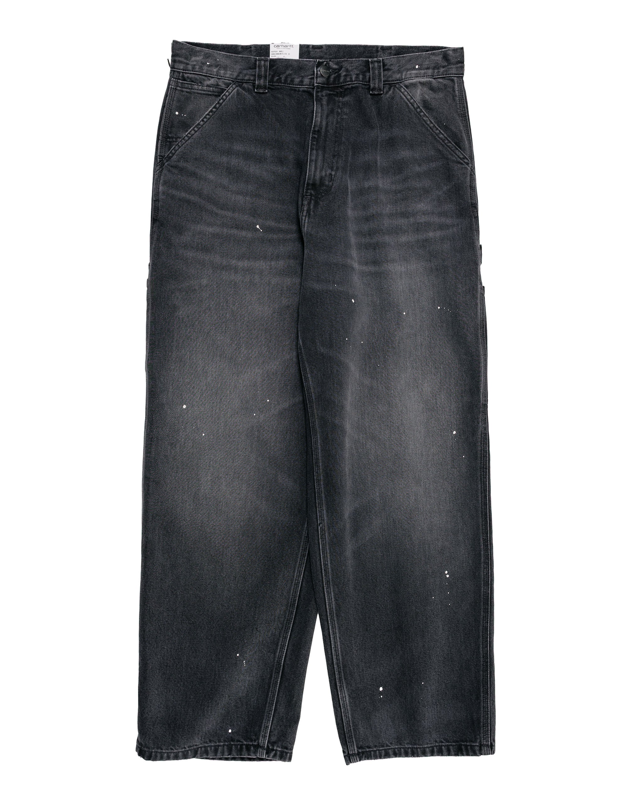 Carhartt W.I.P. OG Single Knee Pant Black Destroy Wash Splatter